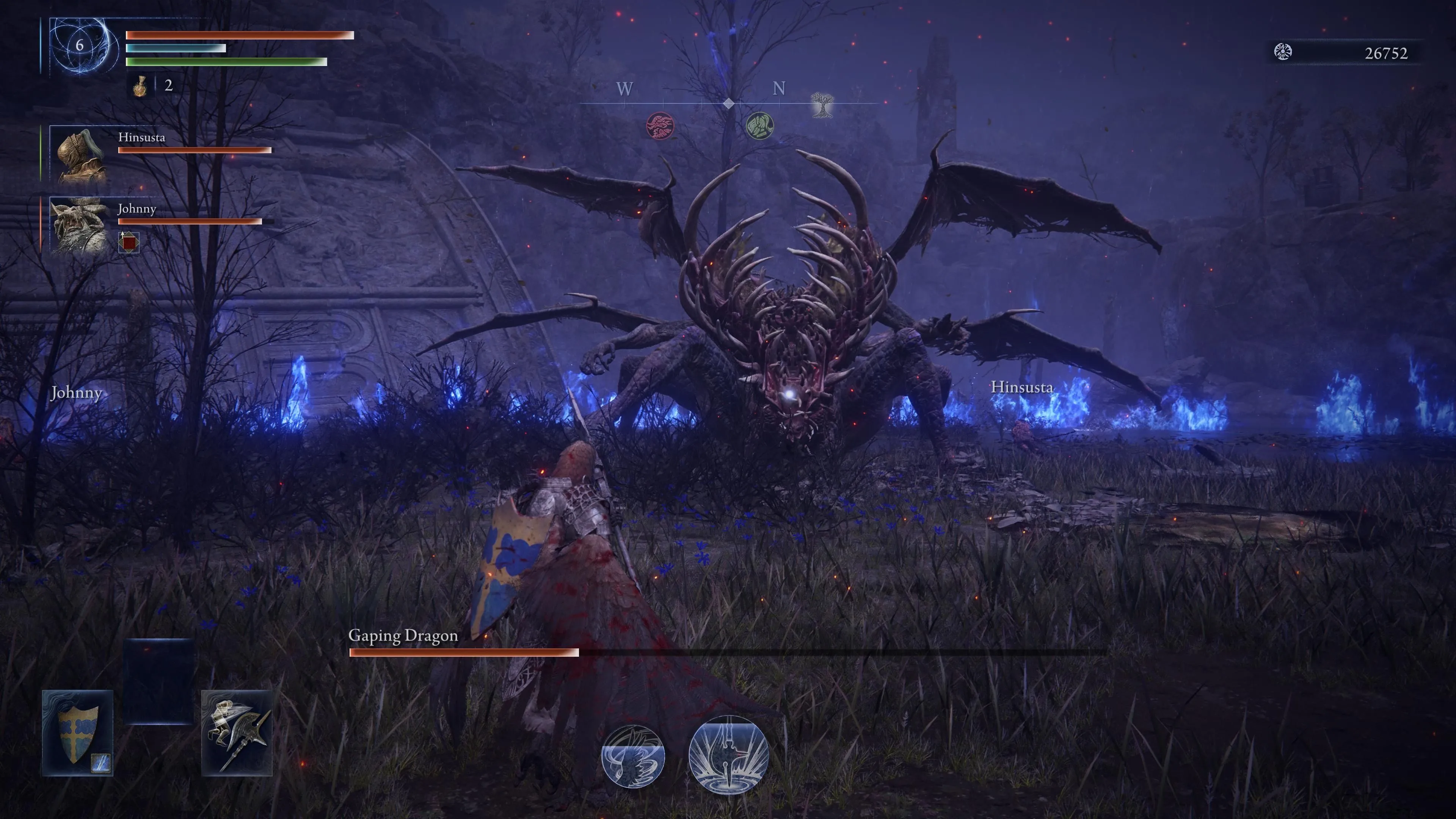 Boss Gaping Dragon từ Dark Souls xuất hiện trong Elden Ring Nightreign.