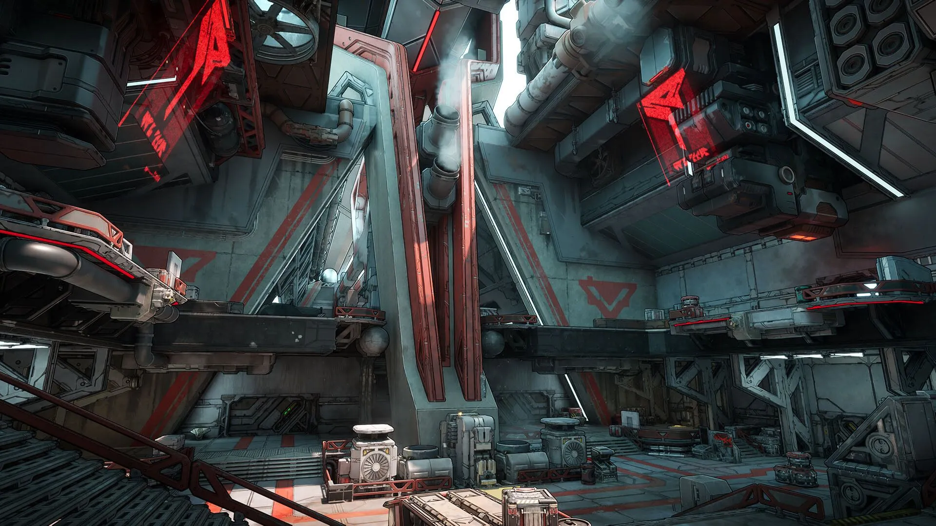 Cảnh chiến đấu trong Borderlands 4, minh họa chi tiết môi trường và hiệu ứng hình ảnh