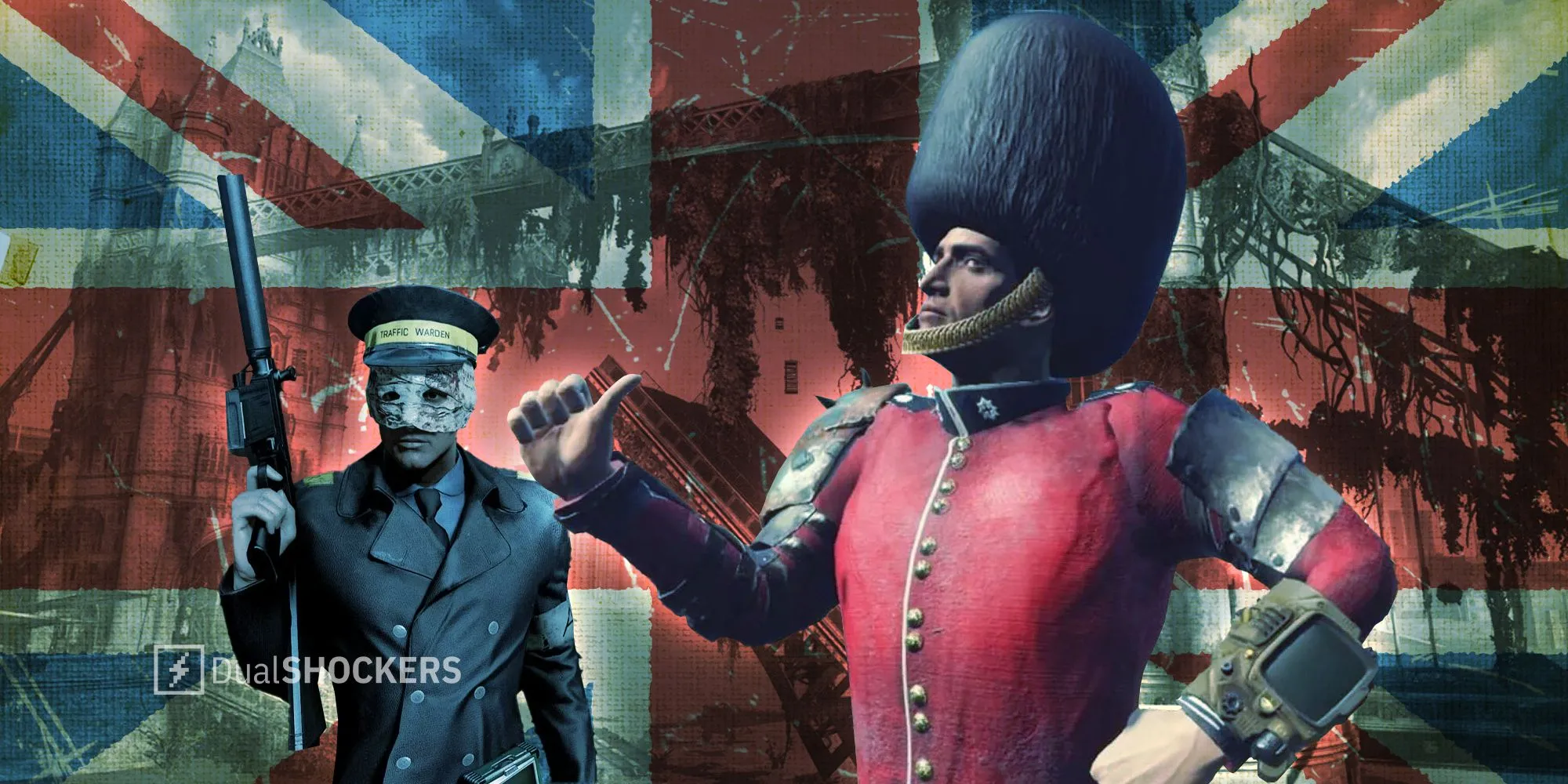 Cảnh quan và nhân vật trong bản mod Fallout London, minh họa thành công của dự án.