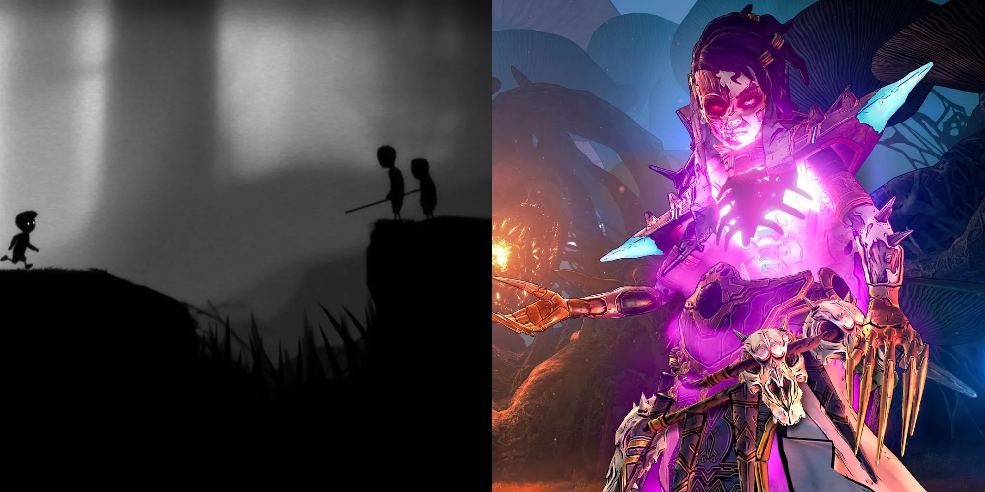 Hình ảnh quảng cáo game miễn phí Limbo và Tiny Tina's Wonderlands trên Epic Games Store đến ngày 5 tháng 6