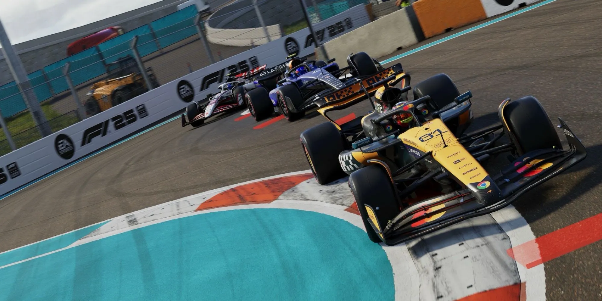 Oscar Piastri dẫn đầu tại Miami GP trong game F1 25