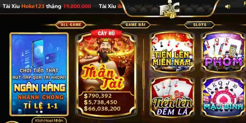 Ricwin – Cổng game đổi thưởng uy tín đáng trải nghiệm