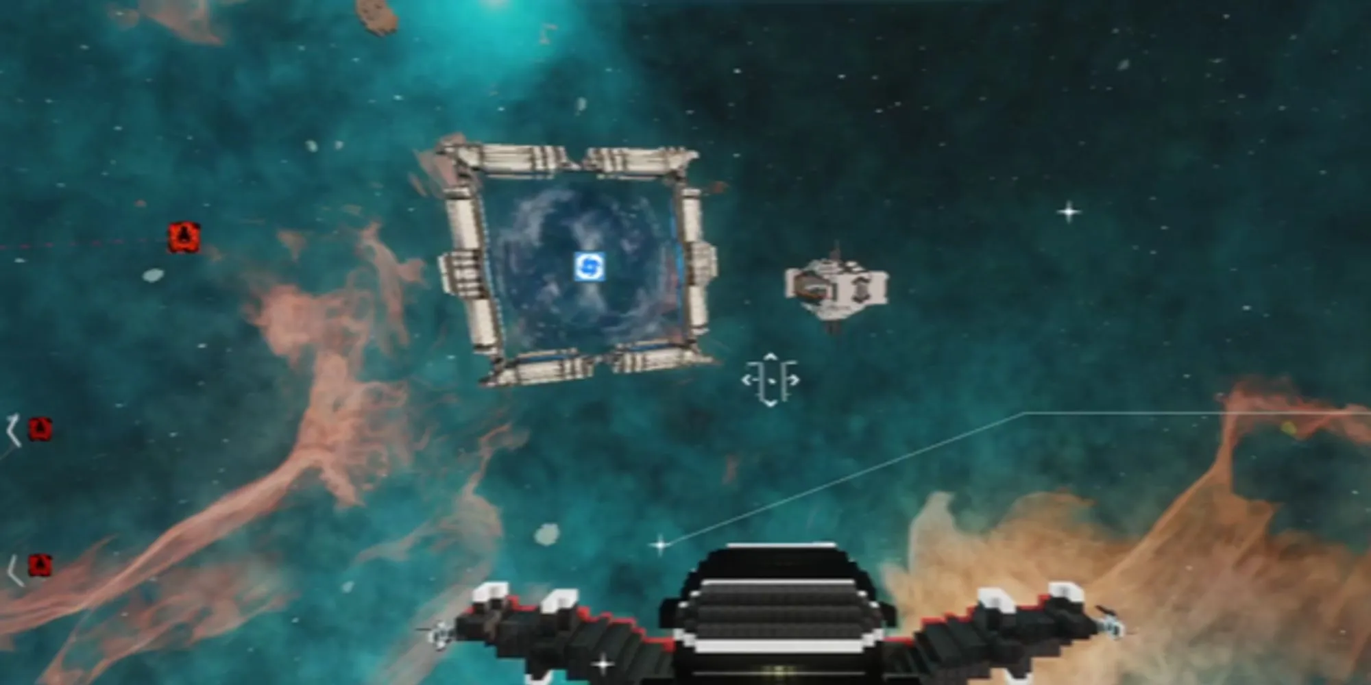 Sử dụng cổng dịch chuyển Warp Gate để du hành giữa các thiên hà trong Cubic Odyssey
