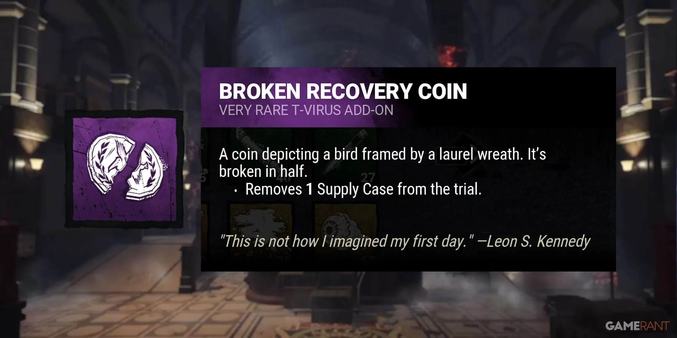 Add-on Broken Recovery Coin của Nemesis, giảm số lượng hộp tiếp tế vaccine cho nạn nhân