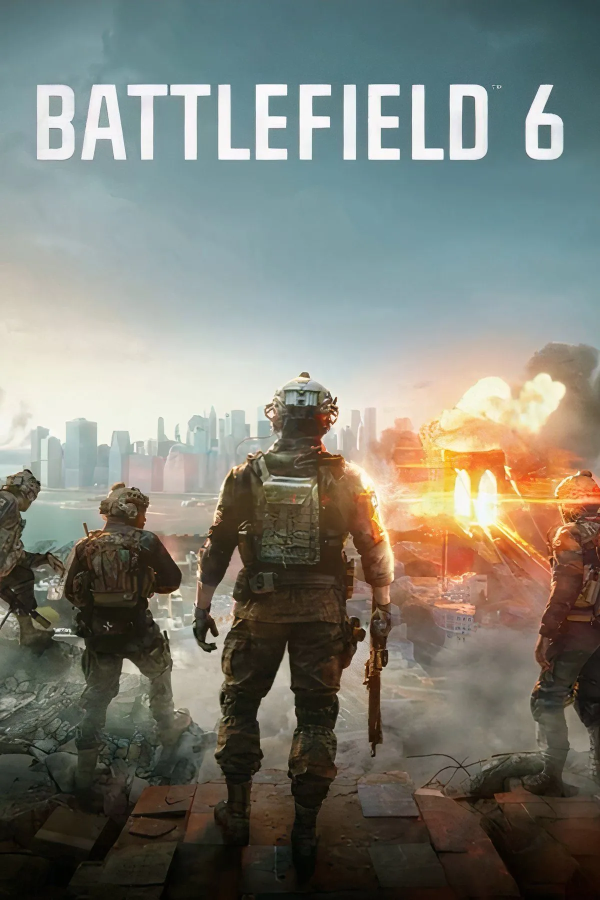Ảnh bìa chính thức của game Battlefield 6, biểu tượng cho trải nghiệm chiến trường khốc liệt sắp tới.