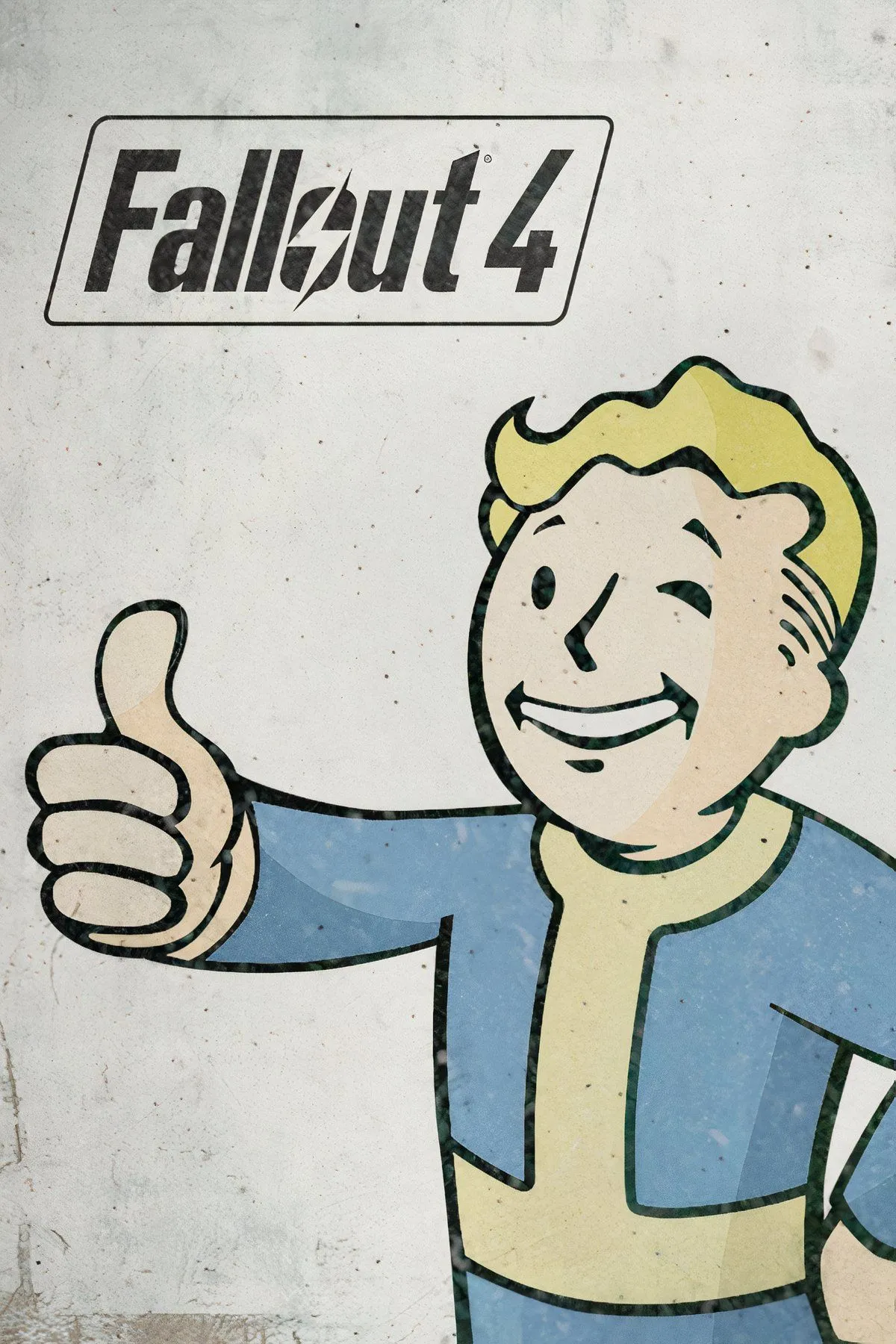 Ảnh bìa Fallout 4 với nhân vật chính đang đối mặt với nguy hiểm trong vùng đất hoang