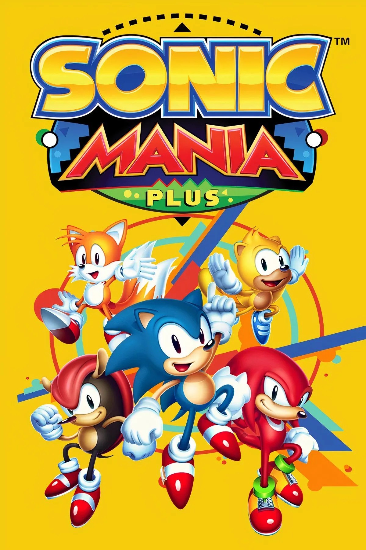 Ảnh bìa game Sonic Mania Plus với phong cách đồ họa pixel art cổ điển