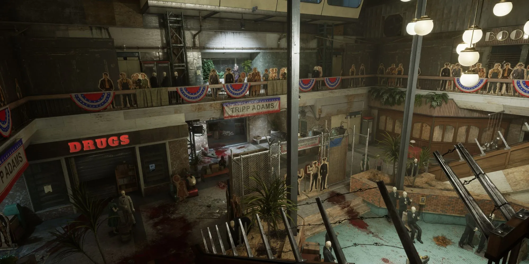 Bản đồ trung tâm thương mại bỏ hoang trong The Outlast Trials Season 4