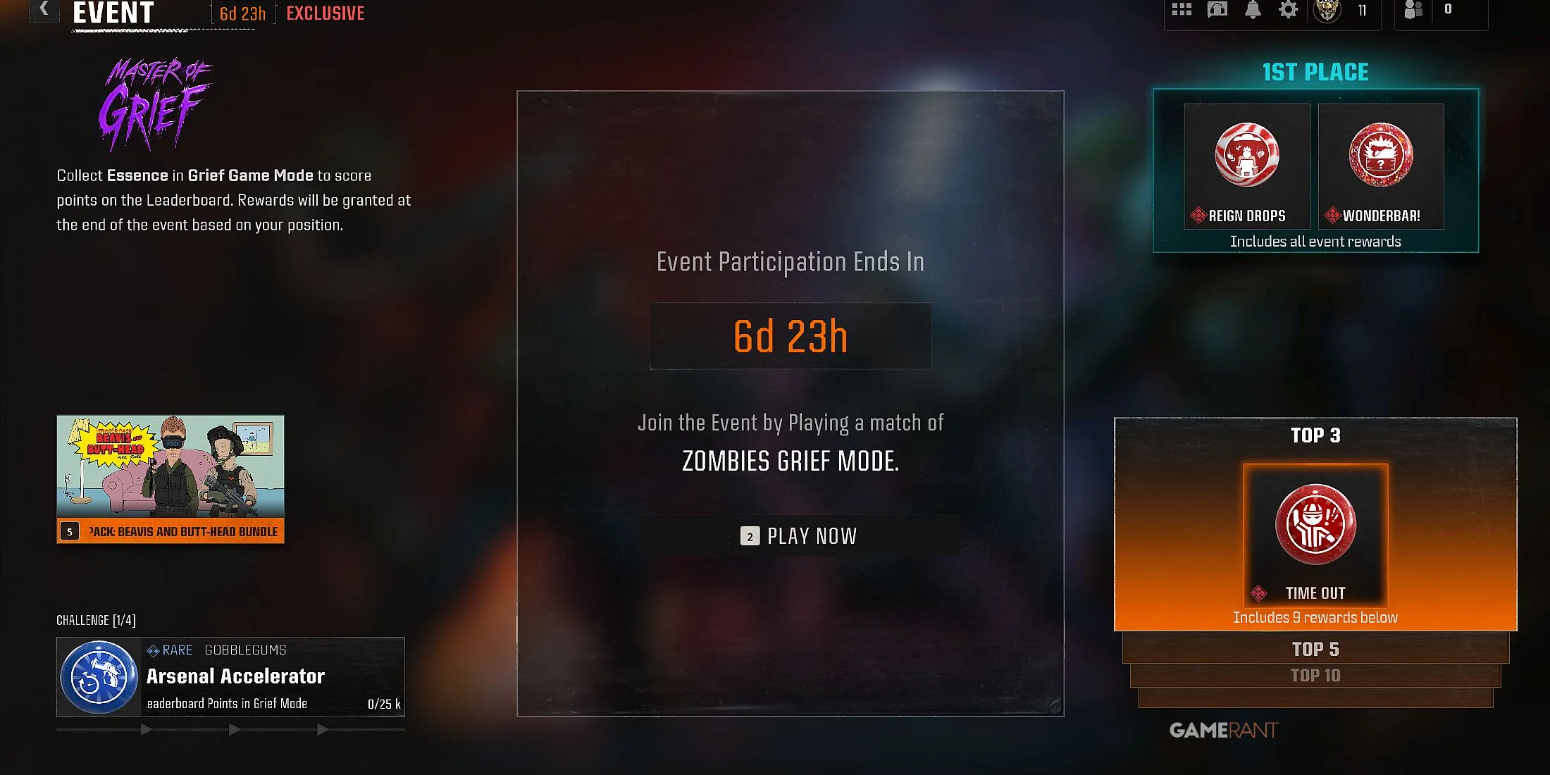 Bảng tổng hợp phần thưởng sự kiện Master of Grief Black Ops 6 Zombies