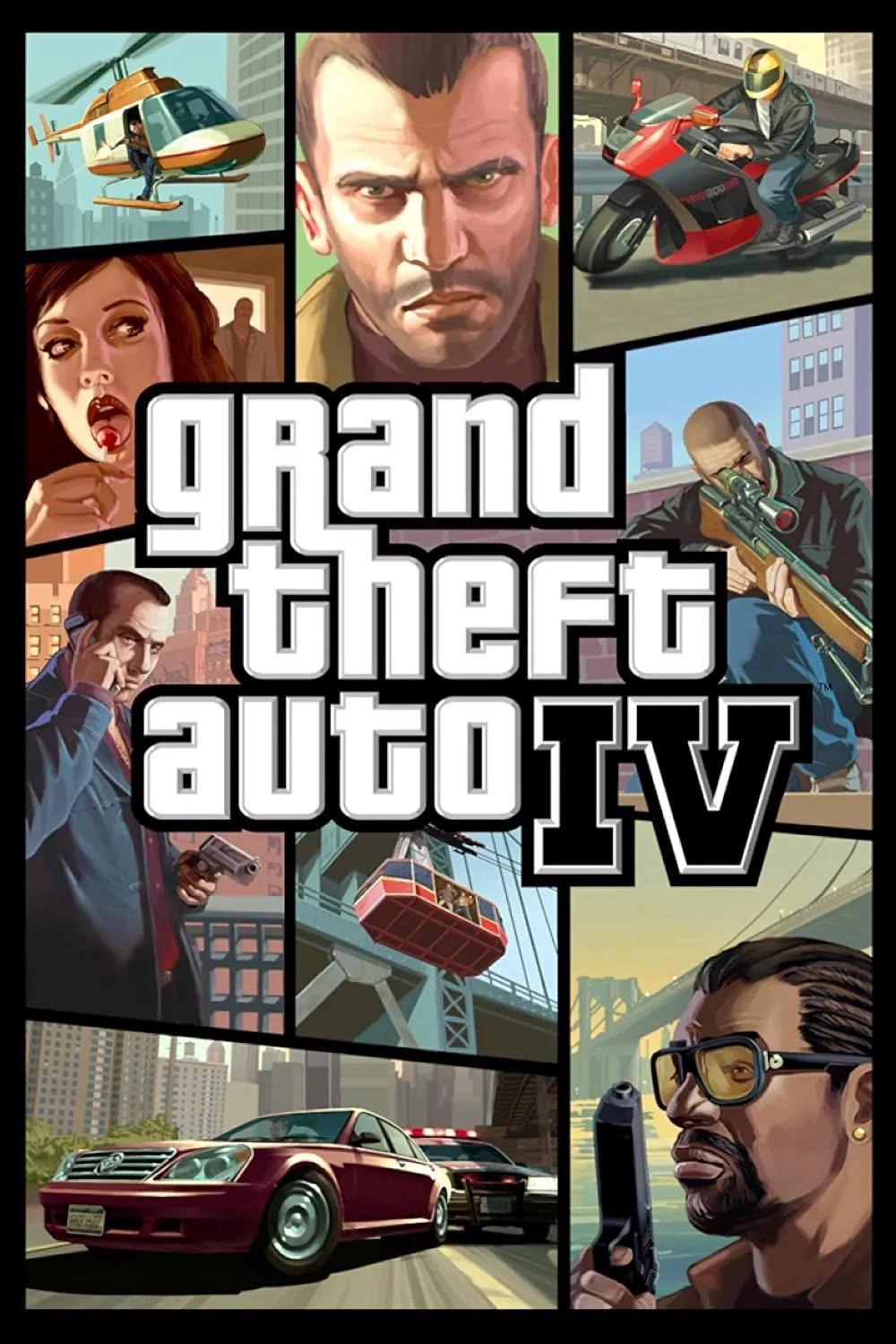 Bìa đĩa Grand Theft Auto IV game hành động phiêu lưu