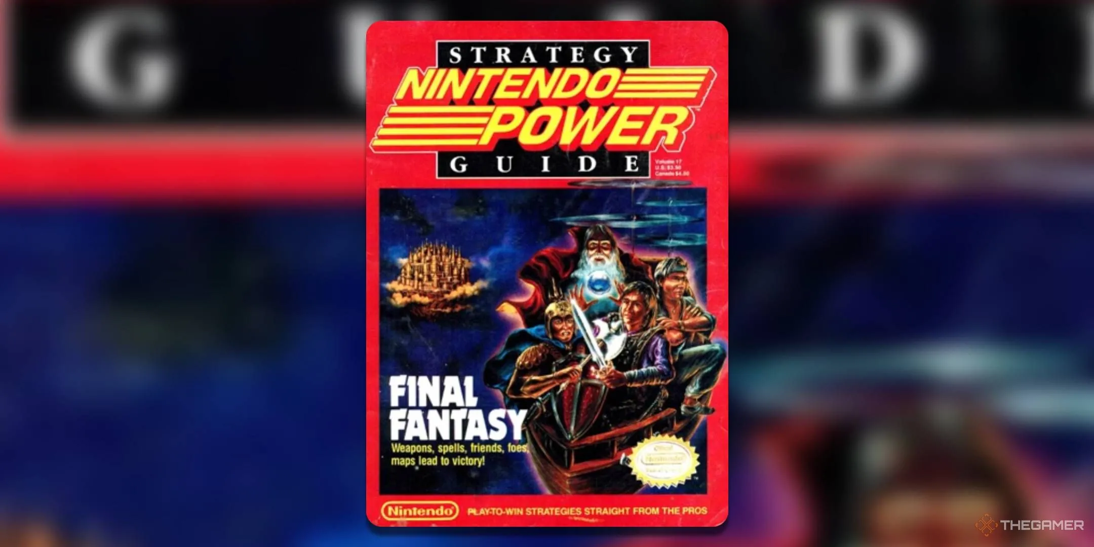 Bìa Nintendo Power số 17 với các Chiến Binh Ánh Sáng của Final Fantasy.