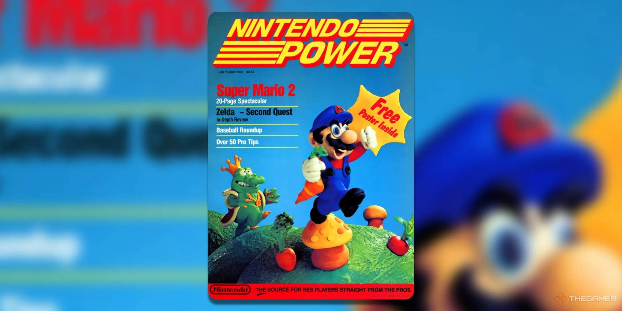 Bìa số đầu tiên của Nintendo Power, với Mario và Wart từ Super Mario Bros 2.