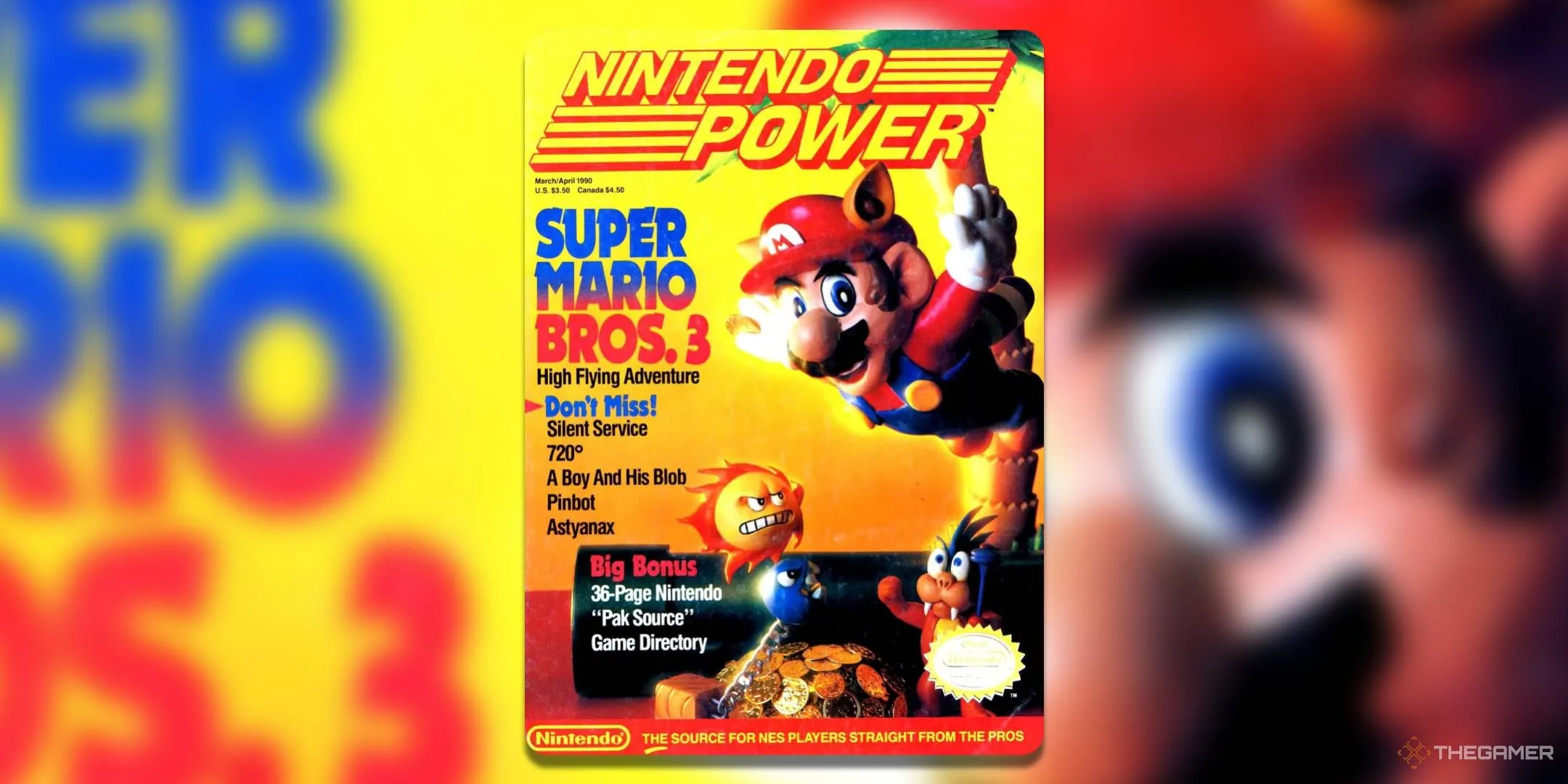 Bìa tạp chí Nintendo Power số 11 với hình ảnh Super Mario Bros 3 đình đám trên hệ NES.