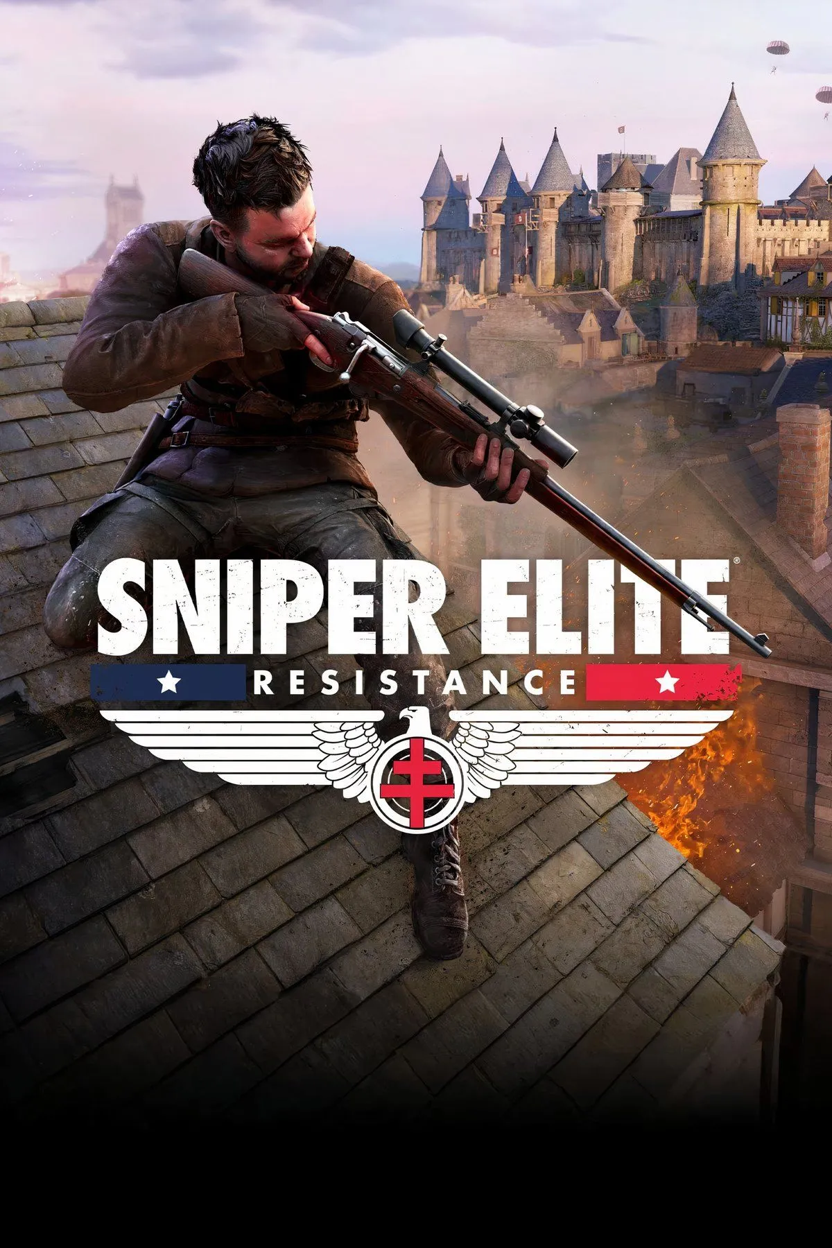 Cảnh một xạ thủ đang sử dụng súng bắn tỉa với đạn cận âm trong Sniper Elite: Resistance để thực hiện nhiệm vụ lén lút.