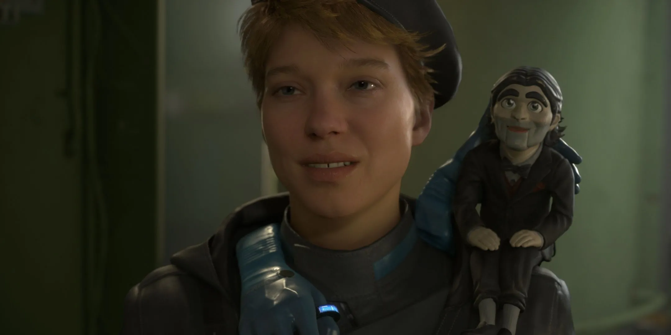 Fragile và Dollman tương tác trong Death Stranding 2.