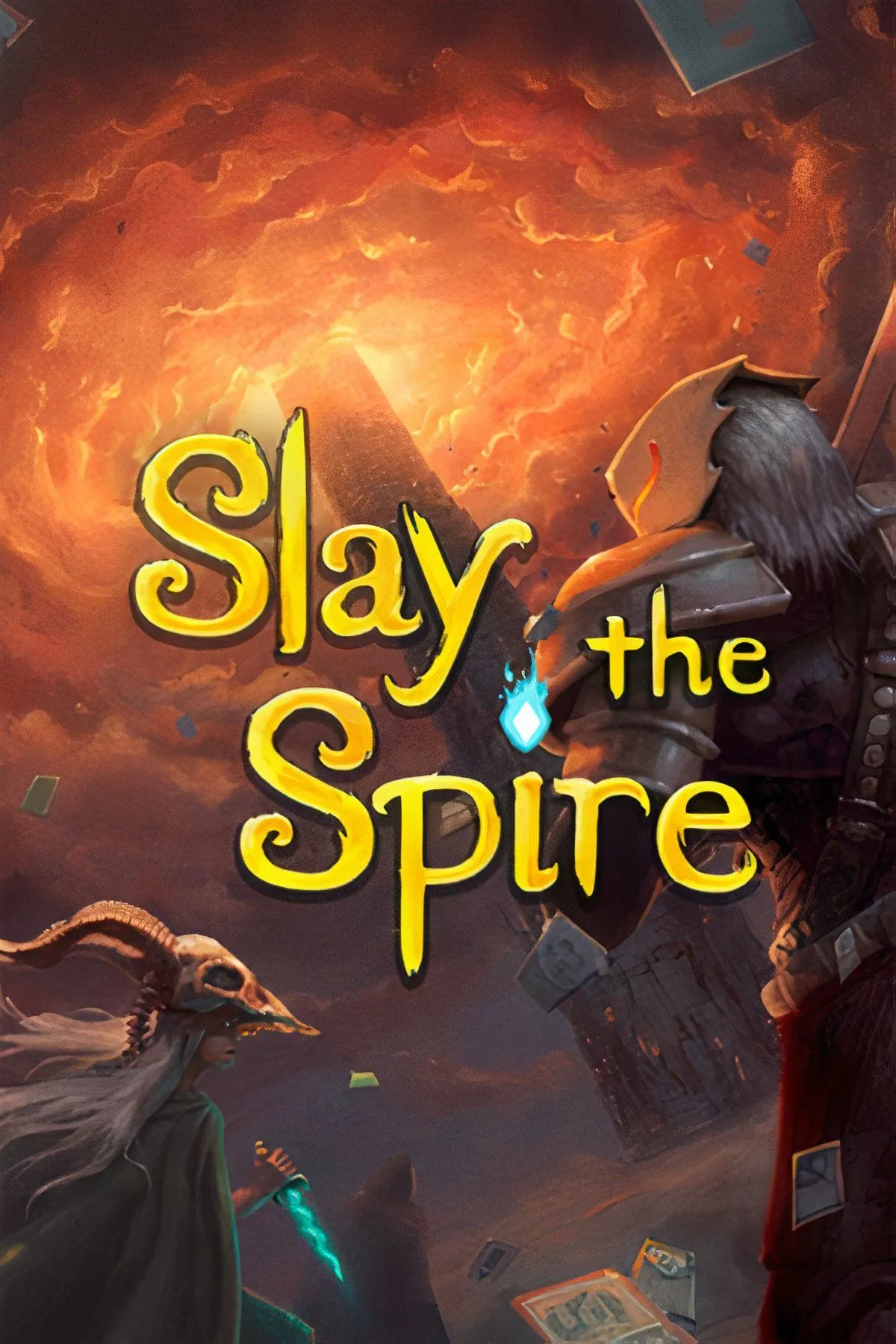 Giao diện chiến đấu của Slay the Spire với các thẻ bài và nhân vật chính