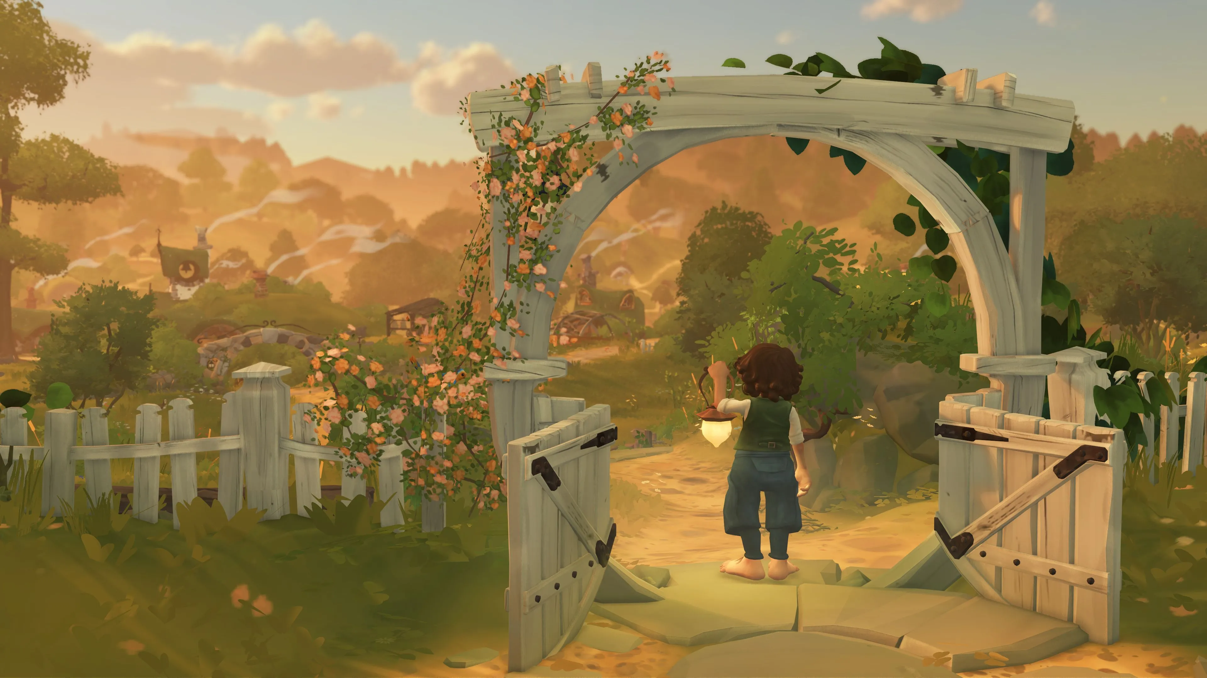 Góc nhìn toàn cảnh làng Bywater yên bình trong Tales of the Shire, chuẩn bị cho ngày ra mắt