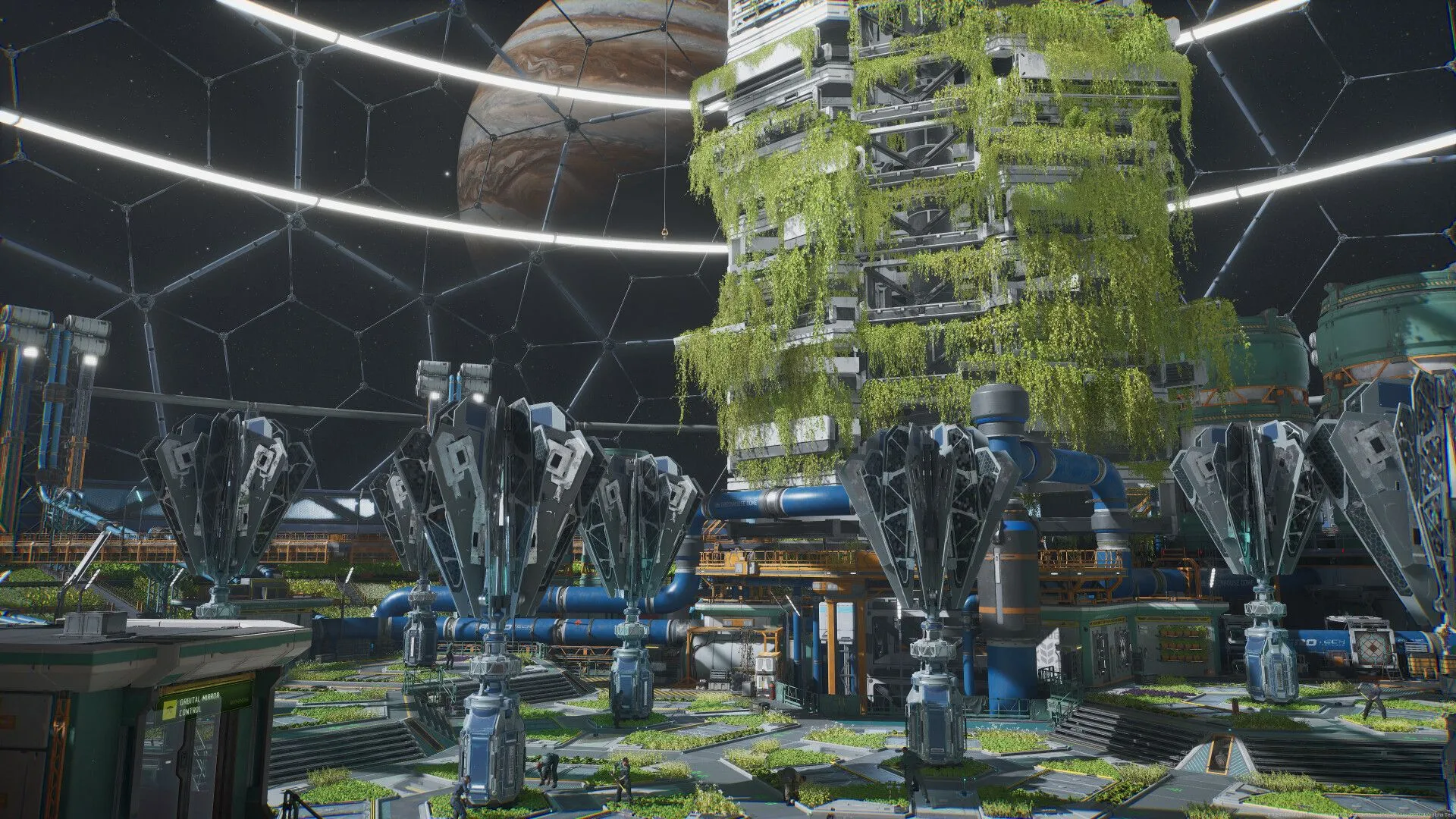 Hai nhân vật chính, một cặp song sinh, đang khám phá một khu vực trong The Expanse Osiris Reborn