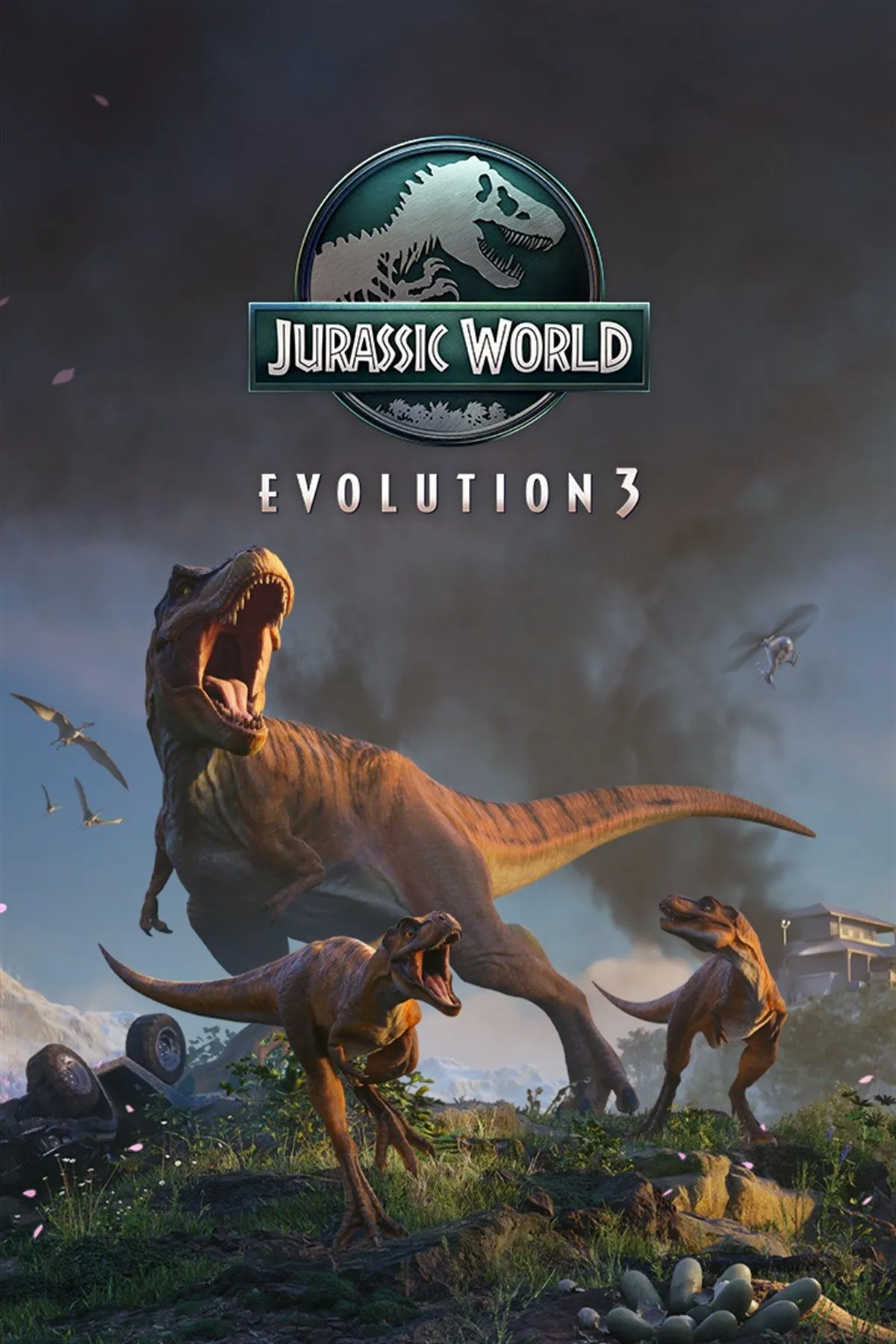 Hình ảnh bìa chính thức của game Jurassic World Evolution 3