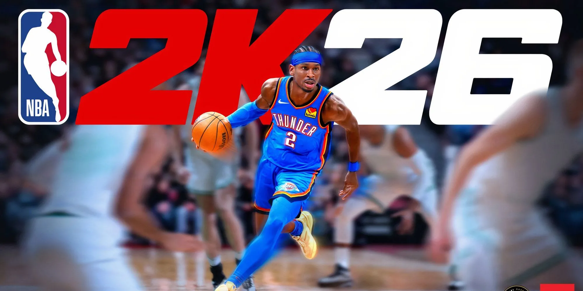 Hình ảnh bìa game NBA 2K26 phiên bản Standard với cầu thủ Shai Gilgeous-Alexander