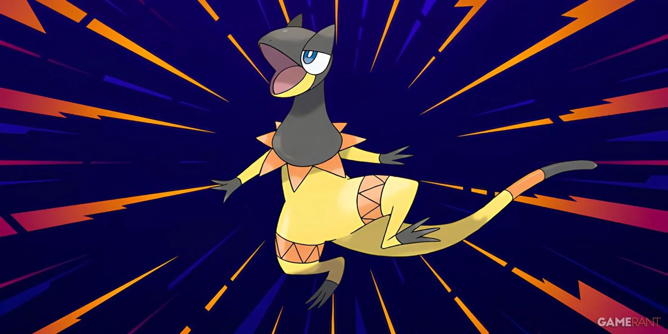 Hình ảnh minh họa Pokemon Heliolisk dưới dạng Paradox Form do fan sáng tạo