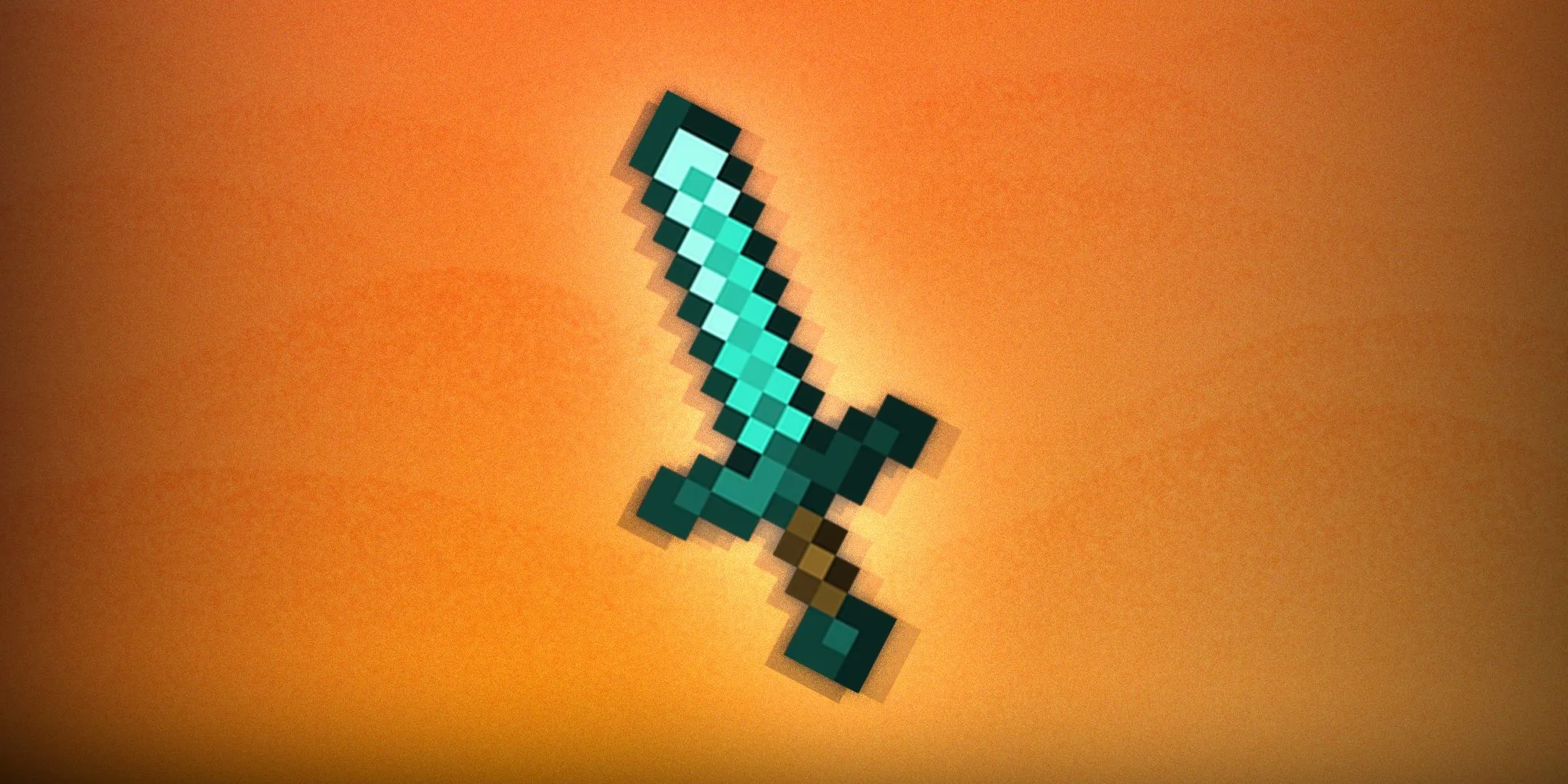 Kiếm kim cương (Diamond Sword) trong Minecraft, biểu tượng của sức mạnh