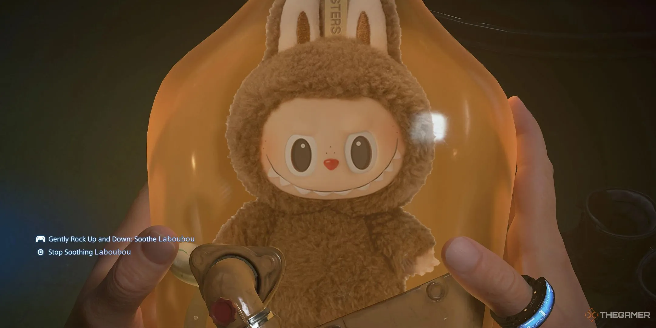 Labubu xuất hiện bên trong BB Pod quen thuộc của Death Stranding 2, tạo nên hình ảnh khó tin.