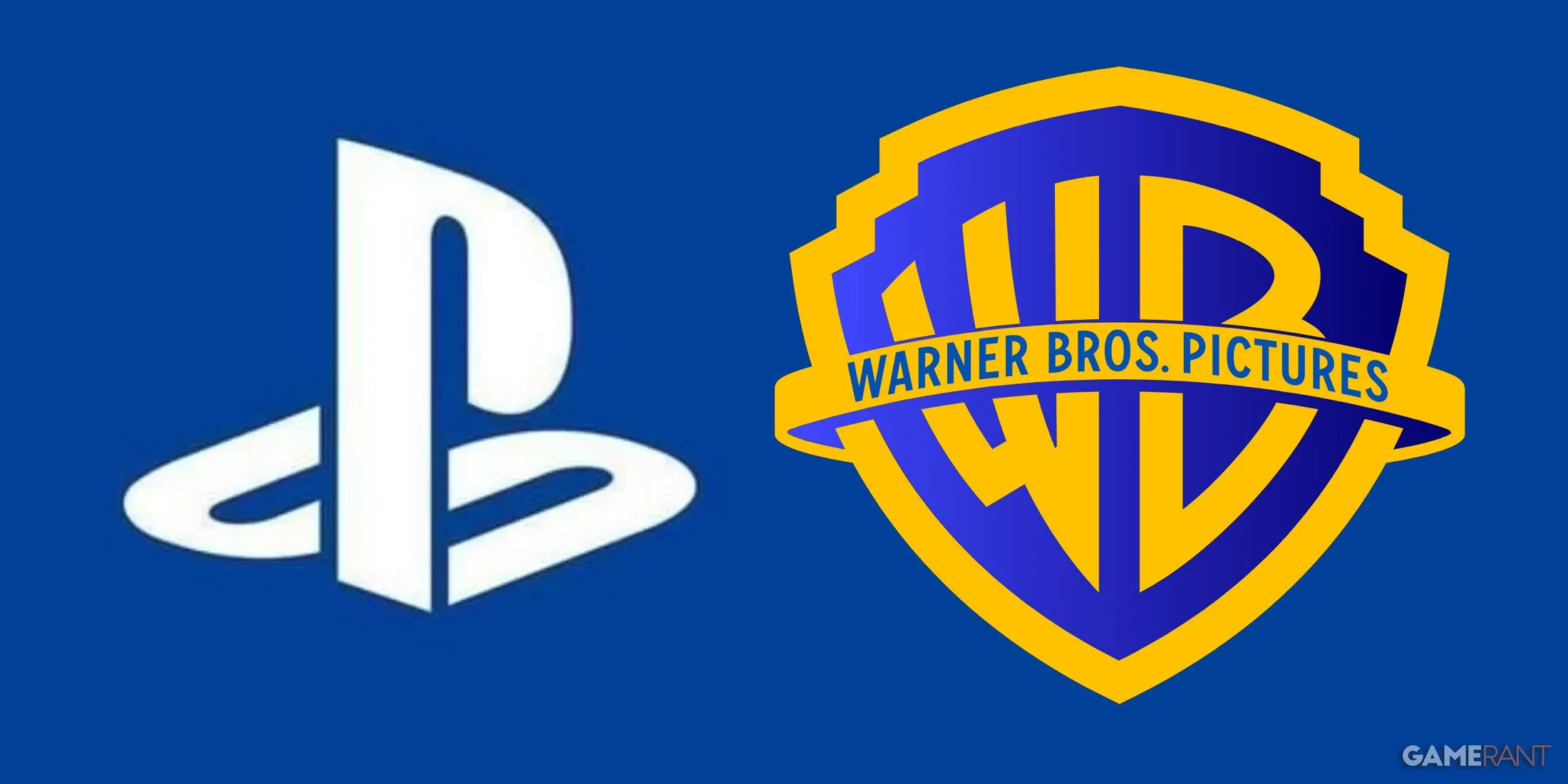Logo PlayStation và Warner Bros. minh họa tin đồn mua lại tài sản game
