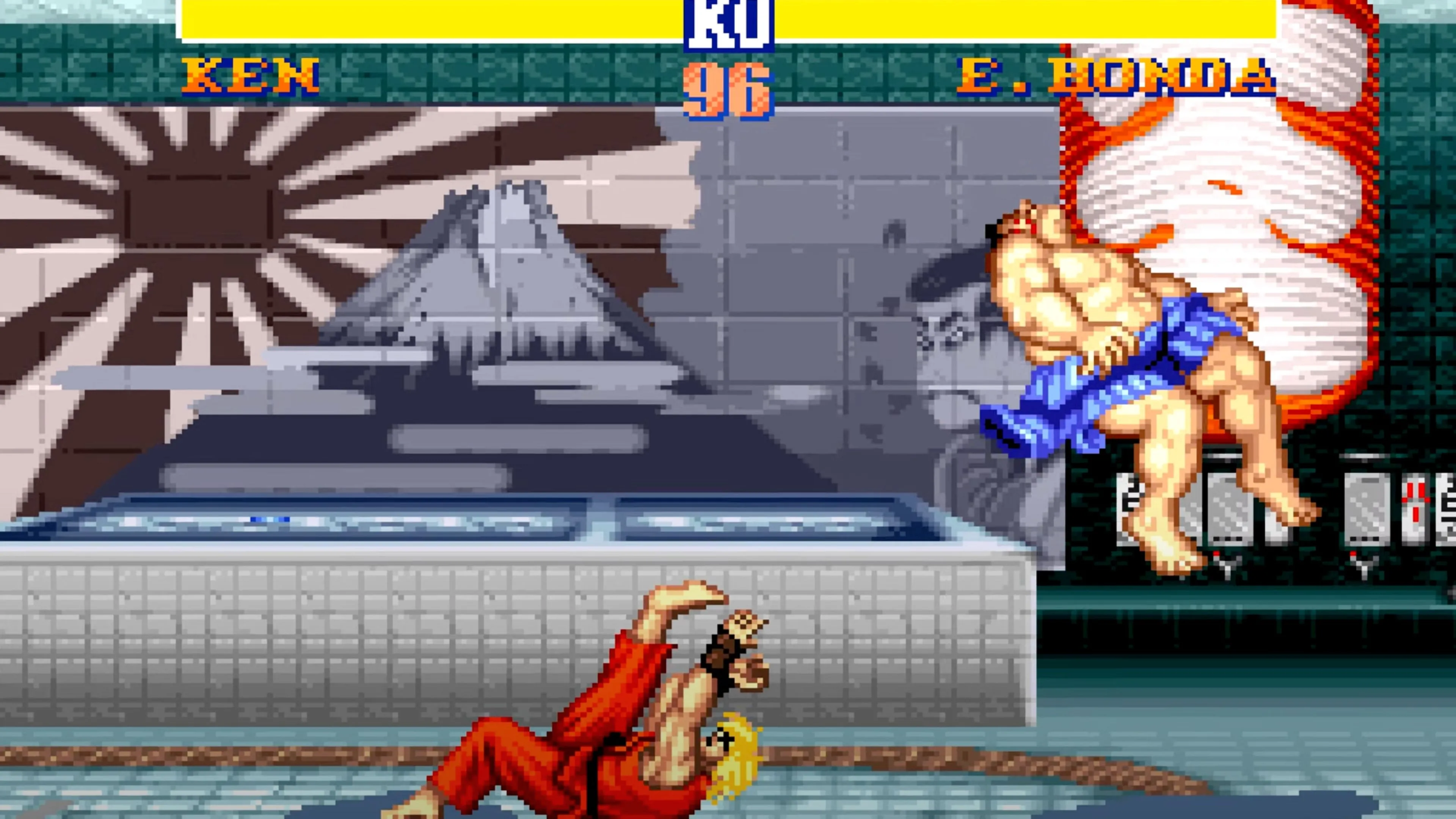 Màn hình tiêu đề của Street Fighter II