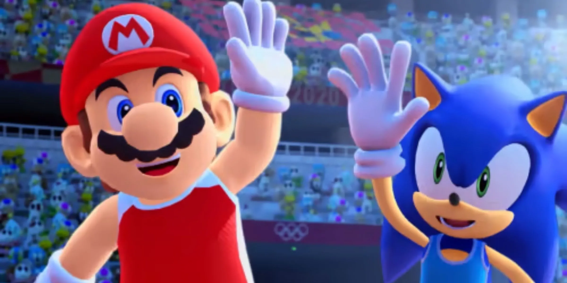 Mario và Sonic vẫy chào người hâm mộ tại Thế vận hội Tokyo 2020, hình ảnh thân thuộc của tựa game Olympic hợp tác