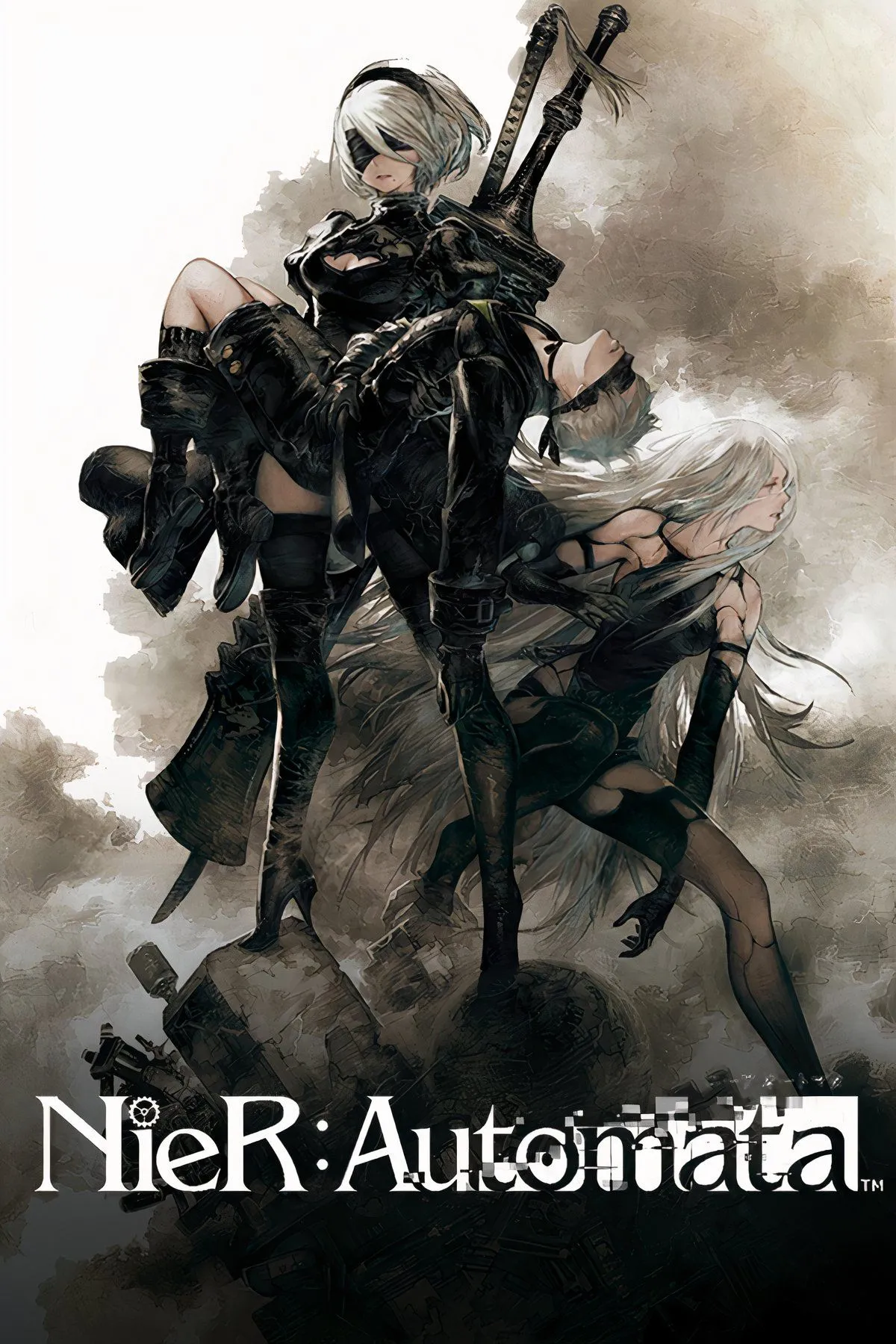 Nữ android 2B biểu tượng của tựa game JRPG hành động Nier Automata