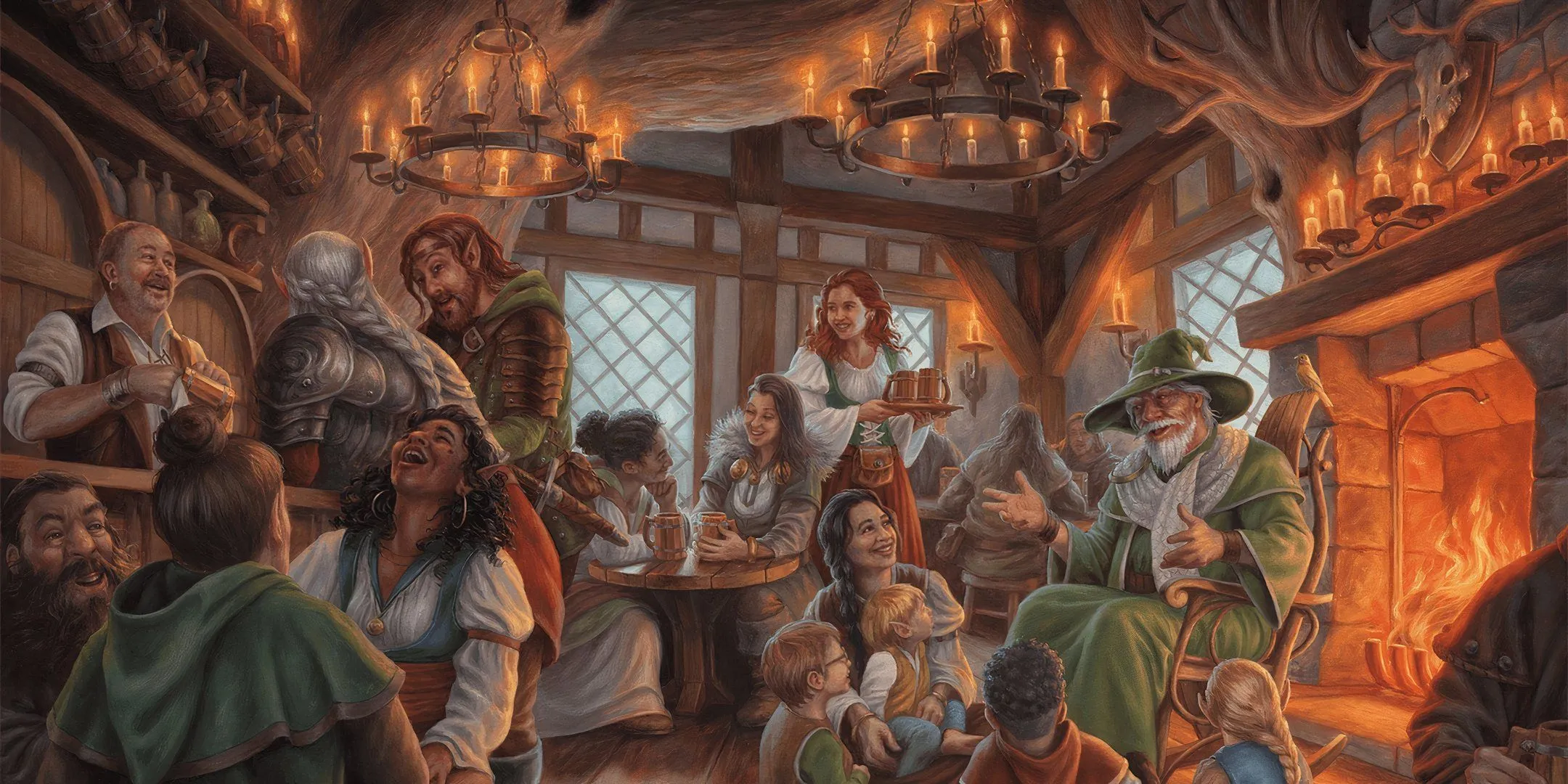 Quán rượu Dragonlance, nơi các nhà thám hiểm D&amp;D thường tụ tập và nhận nhiệm vụ.