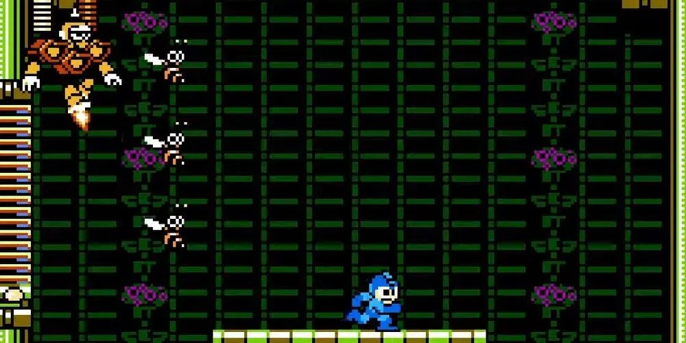 Robot Hornet Man phóng ong vào Mega Man trong Mega Man 9