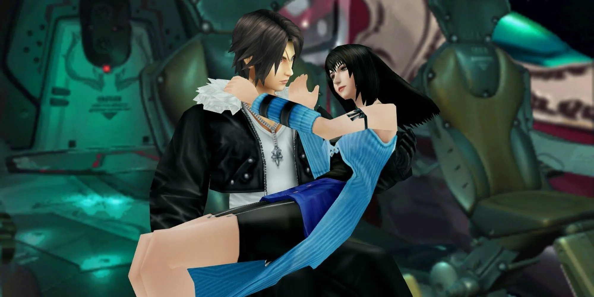 Squall và Rinoa trong một phân cảnh của Final Fantasy 8