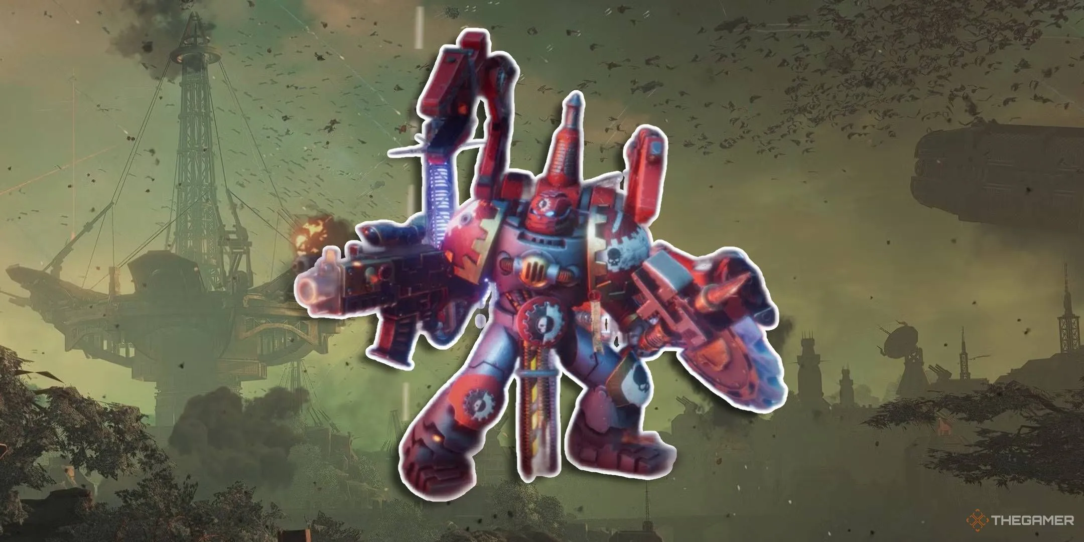 Techmarine của Warhammer 40K trong không gian tối