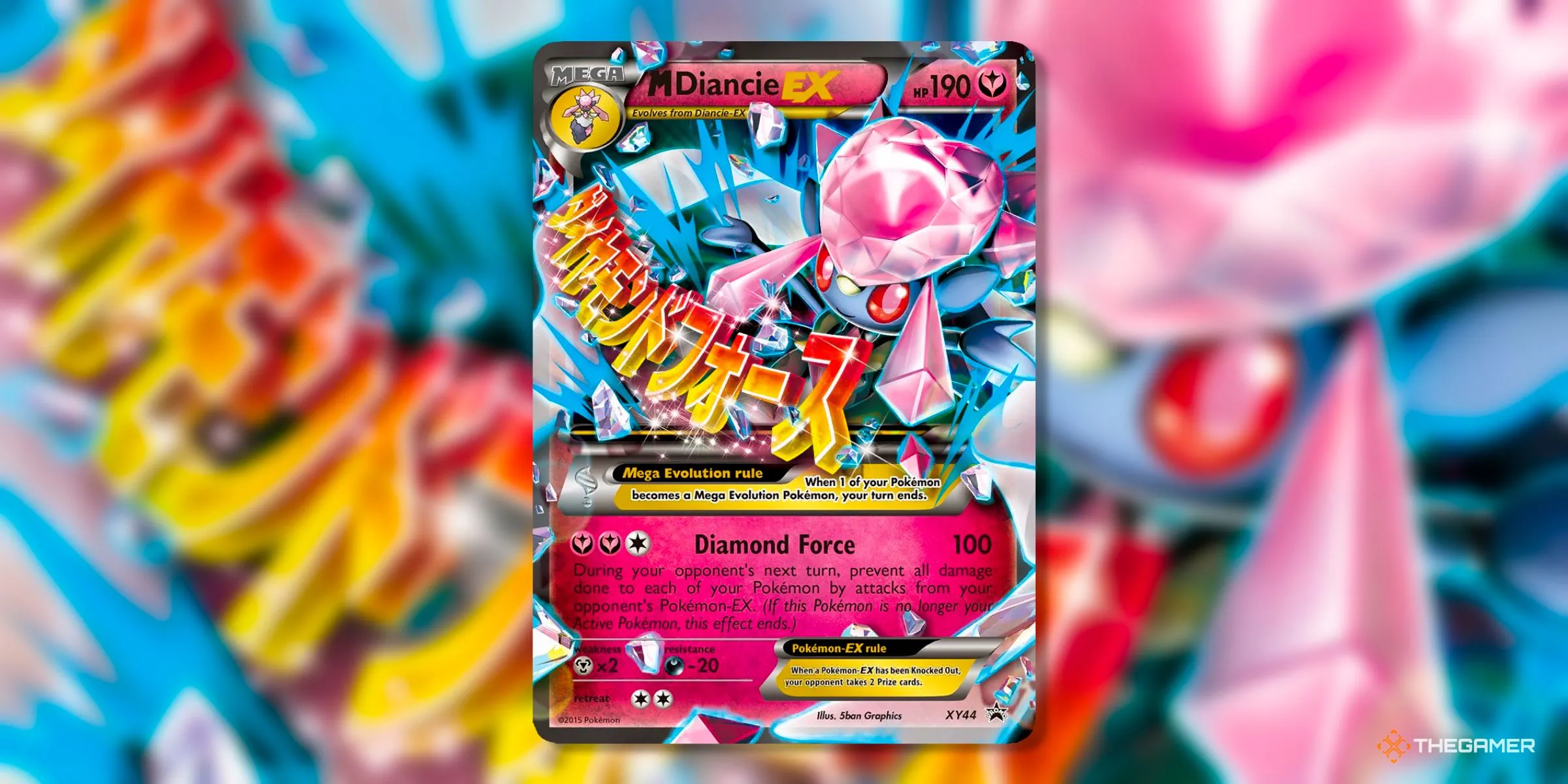 Thẻ bài M Diancie EX (Promo, 44) từ kỷ nguyên XY của Pokemon TCG