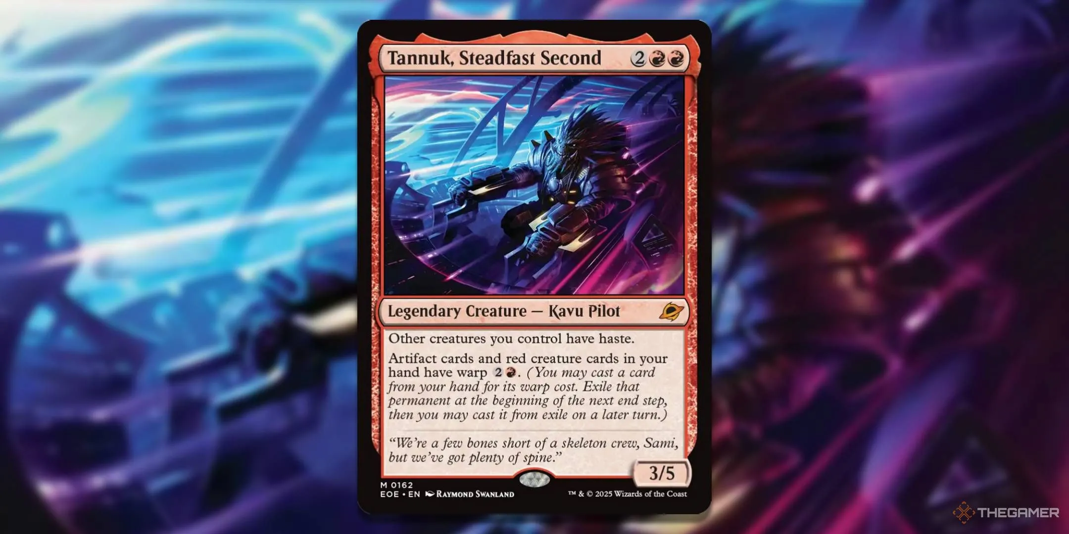 Thẻ bài Magic The Gathering Tannuk Steadfast Second, Commander tốc biến artifact và creature.