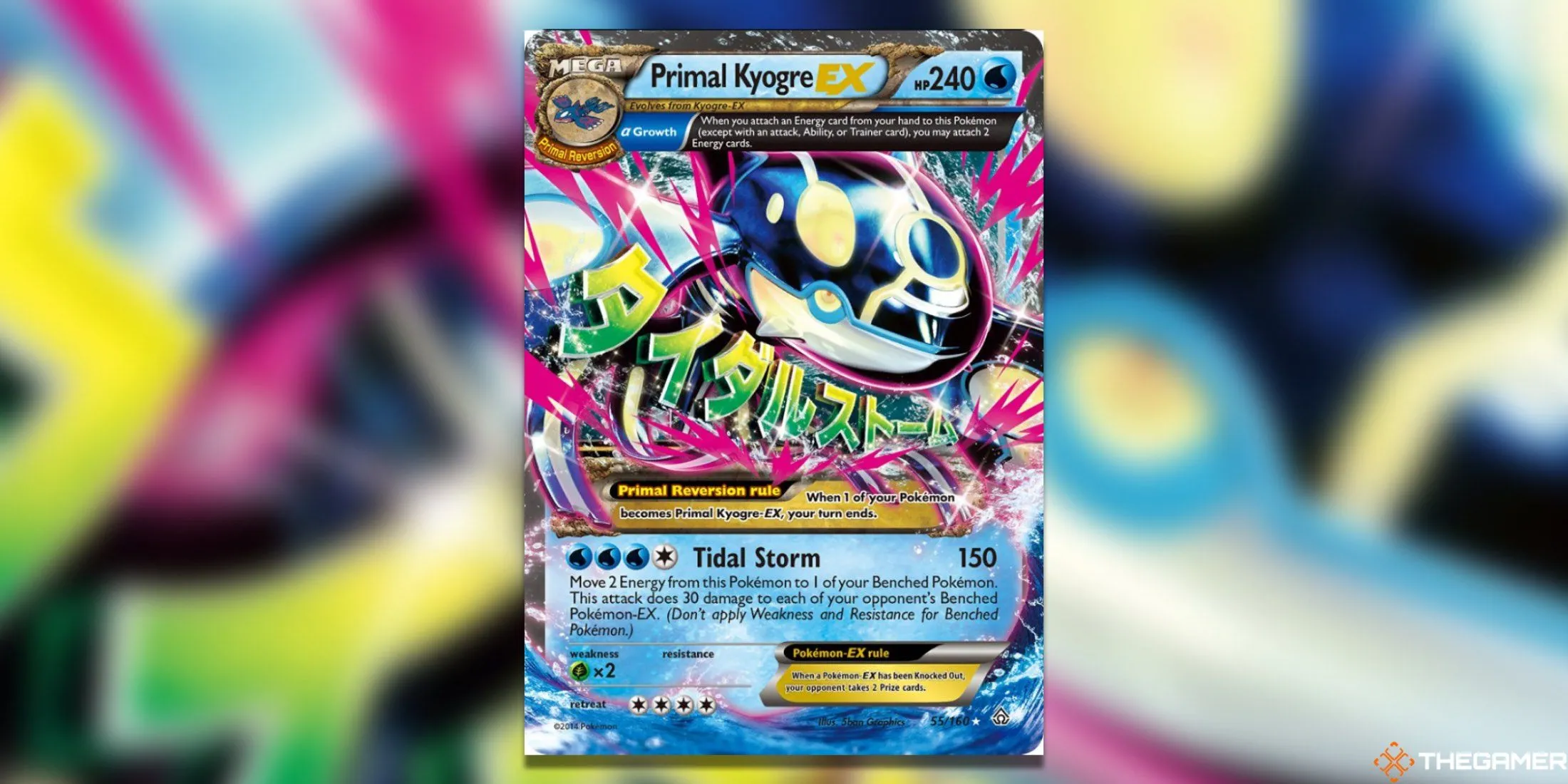 Thẻ bài Pokemon TCG Primal Kyogre EX Alpha từ set Primal Clash