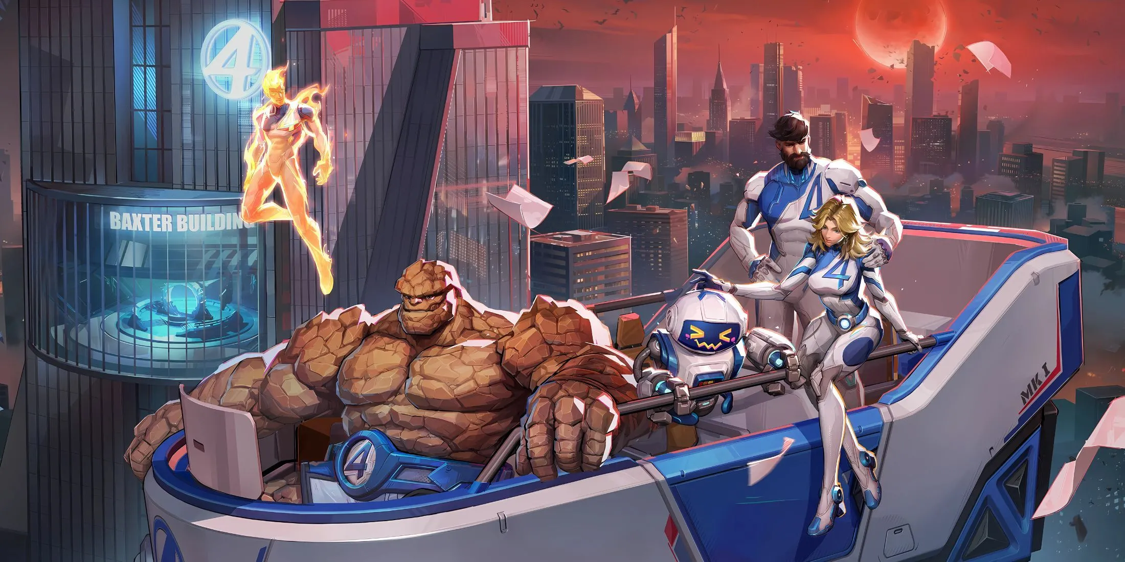 The Thing và Human Torch phối hợp tung chiêu trong Marvel Rivals mùa 1 Fantastic Four