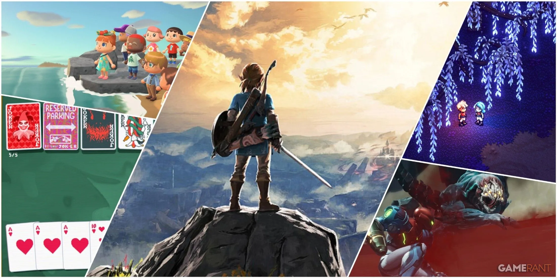 Tổng hợp hình ảnh và artwork các game Nintendo bom tấn: Animal Crossing, Balatro, Sea of Stars, Metroid Dread và Zelda Breath of the Wild