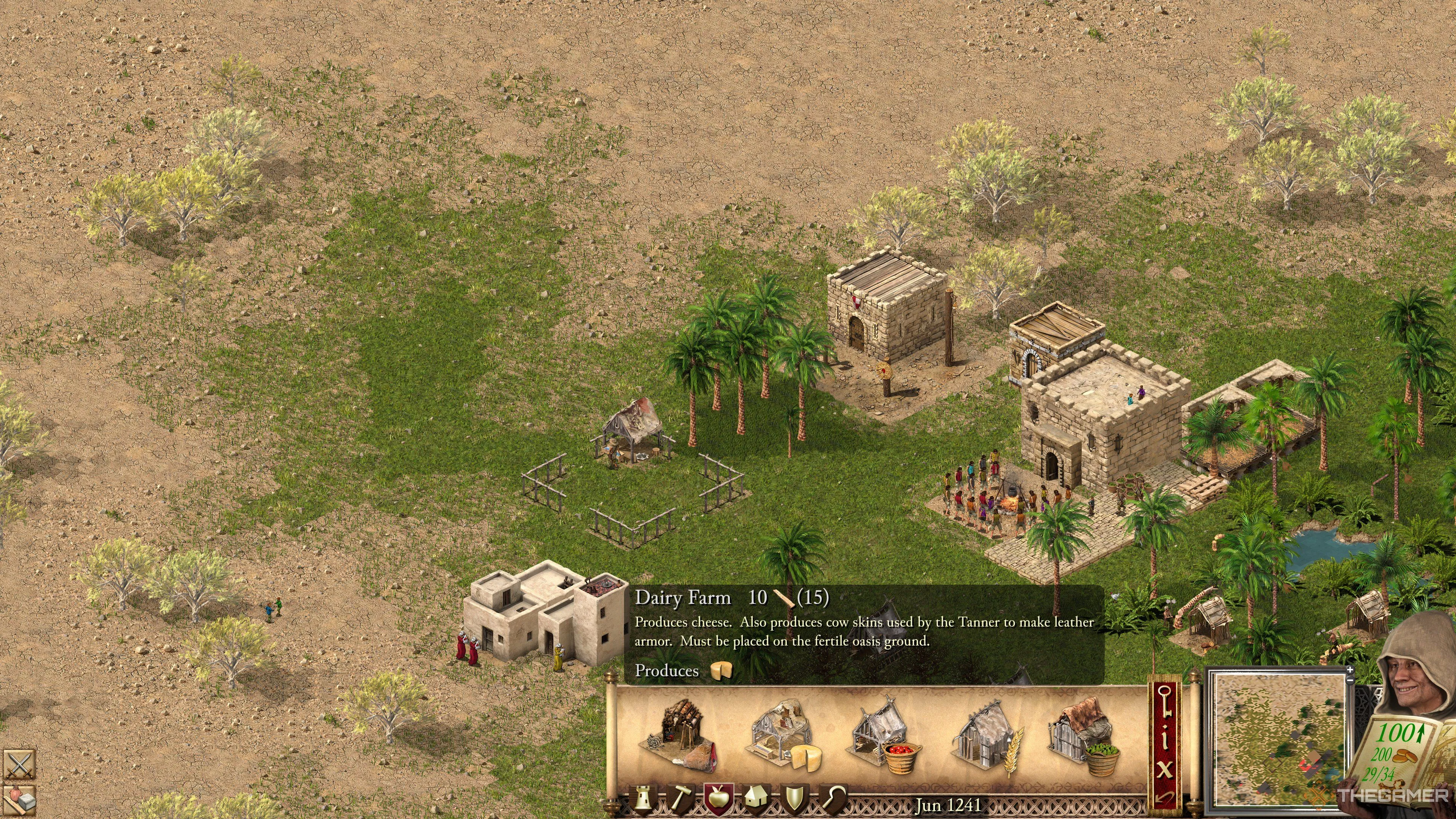 Trang trại bò sữa trong Stronghold Crusader Definitive Edition