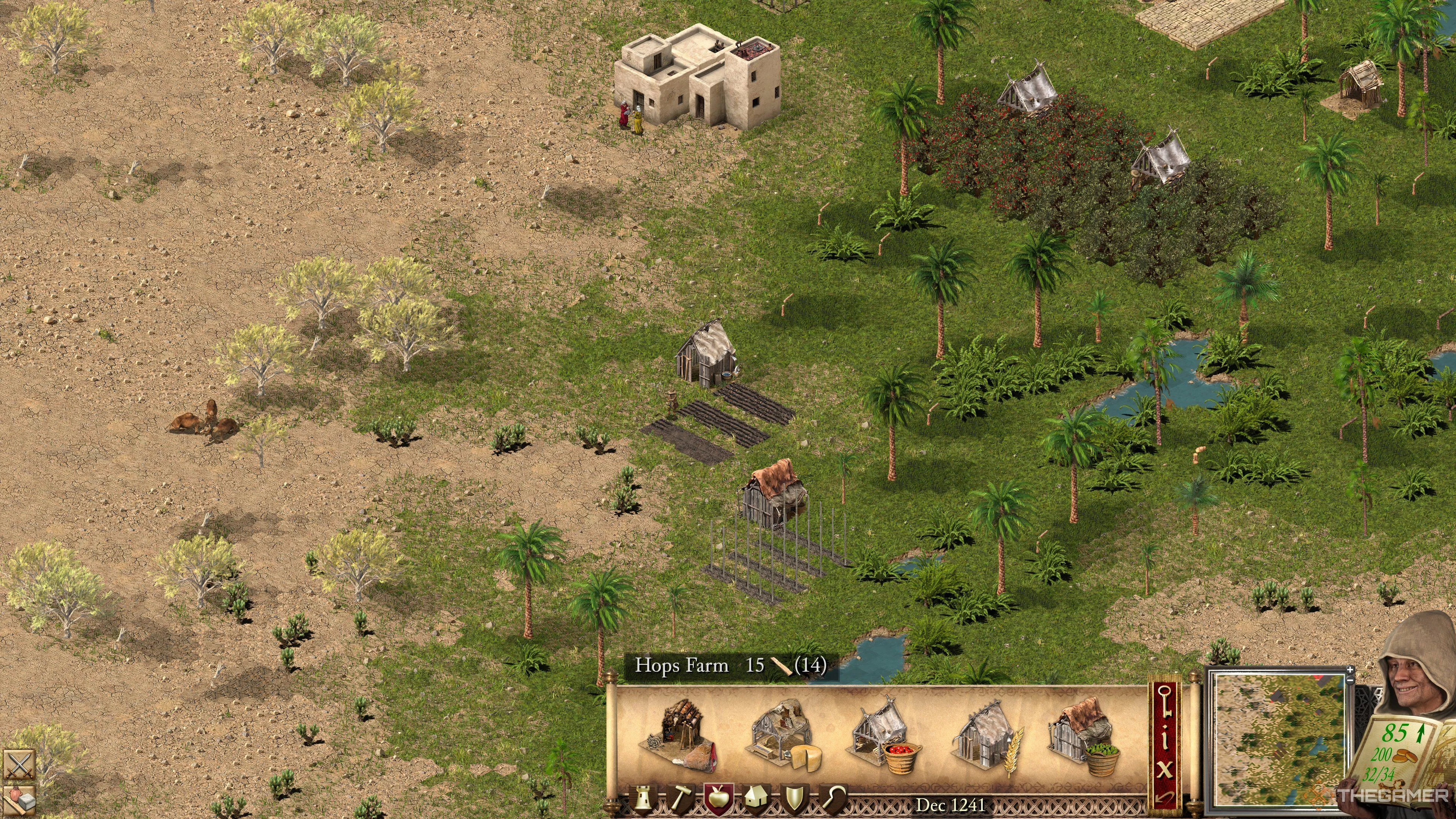 Trang trại Hops trong Stronghold Crusader Definitive Edition