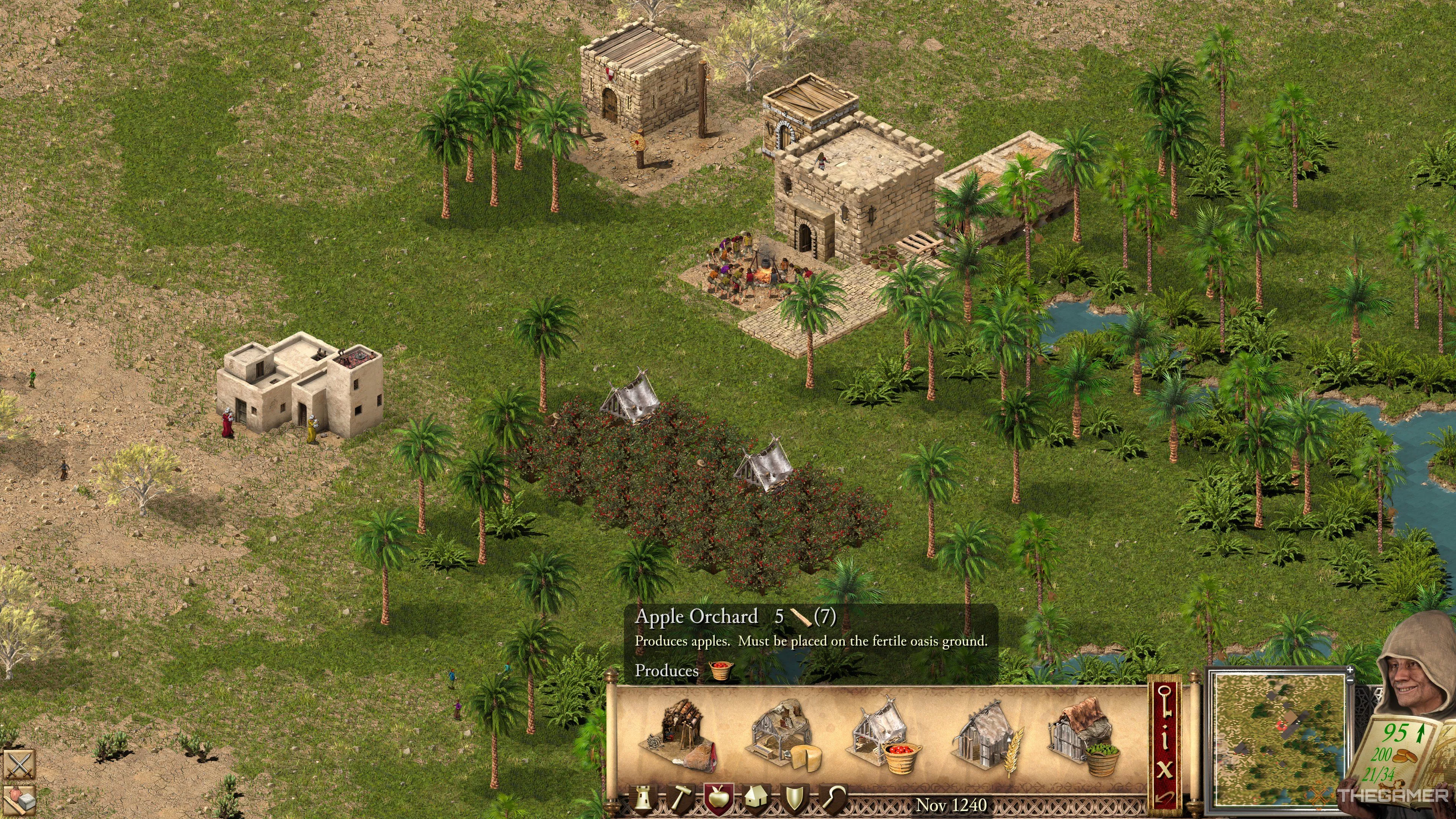 Trang trại táo trong Stronghold Crusader Definitive Edition