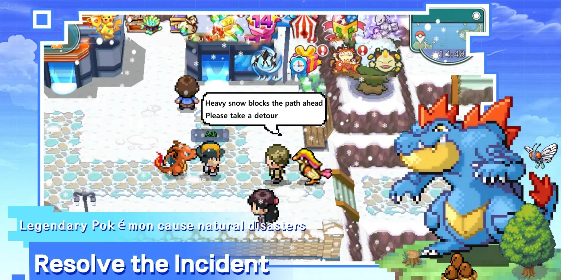 Các Pokémon và nhân vật xuất hiện trong Pocket Pixel