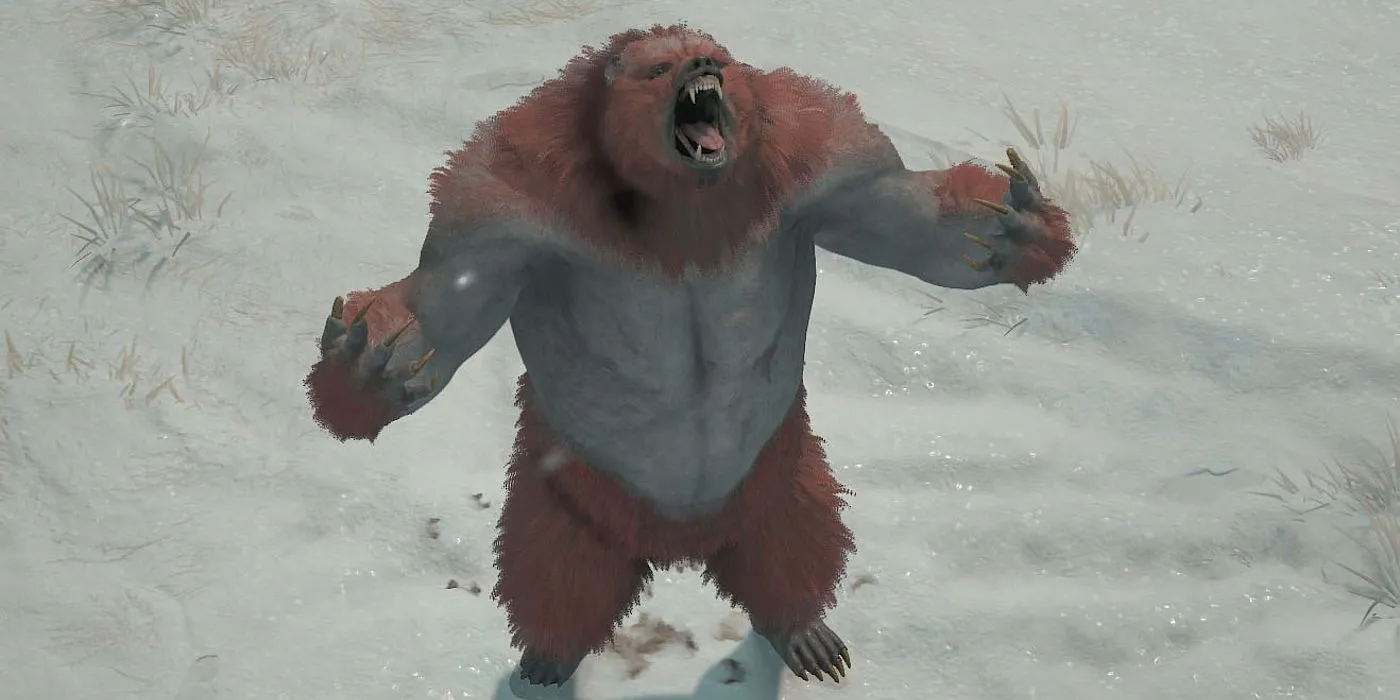 Druid dạng Werebear tung kỹ năng diện rộng trong Diablo 4, minh họa sức mạnh của các kỹ năng biến hình