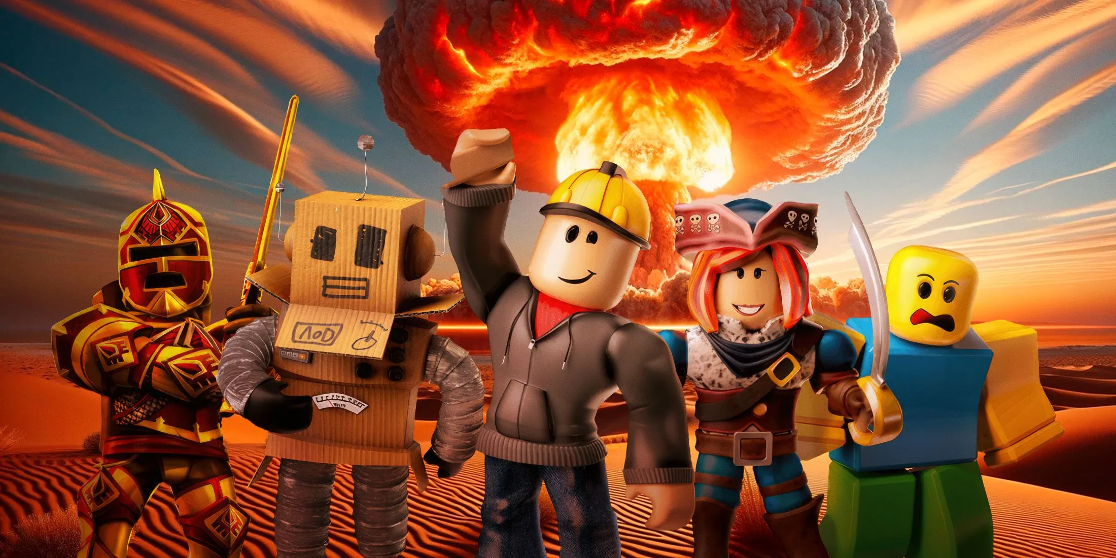 Hình ảnh các nhân vật Roblox tượng trưng cho làn sóng tranh cãi và kiến nghị loại bỏ CEO