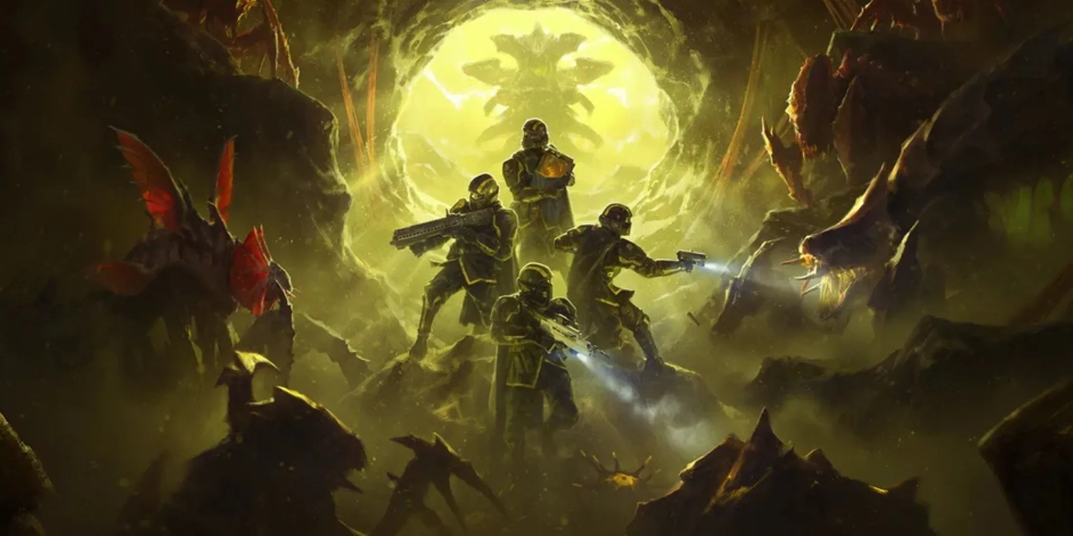 Hình ảnh quảng bá chính thức của Helldivers 2 liên quan đến bản cập nhật Into the Unjust