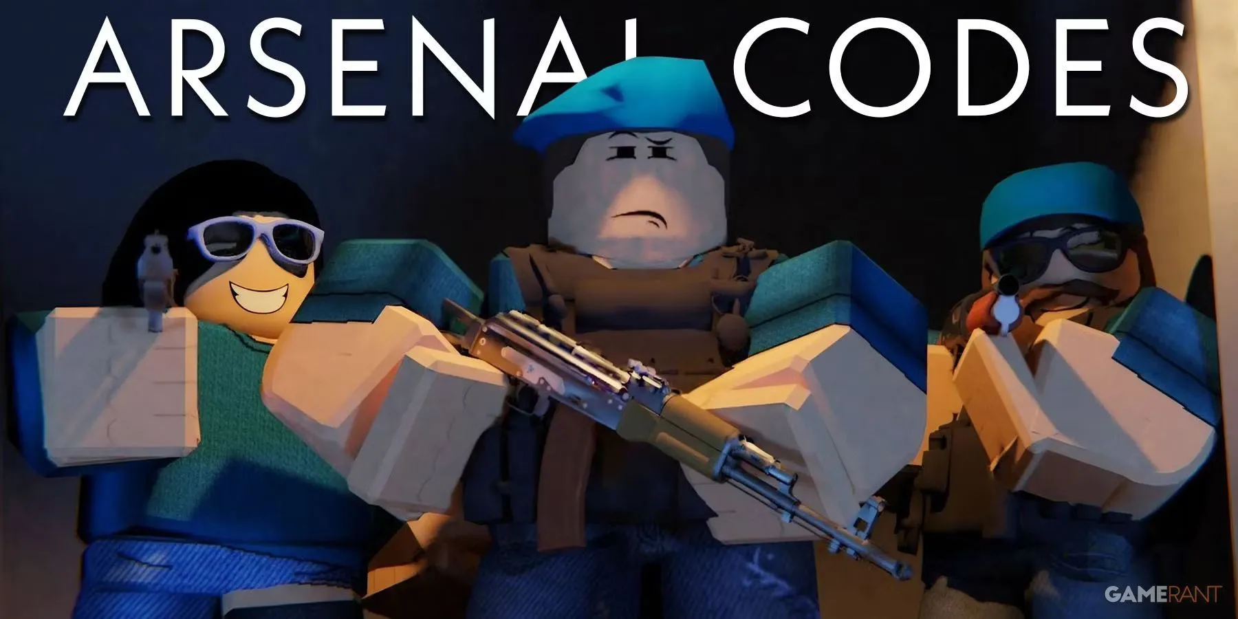 Màn hình chính của game Roblox Arsenal