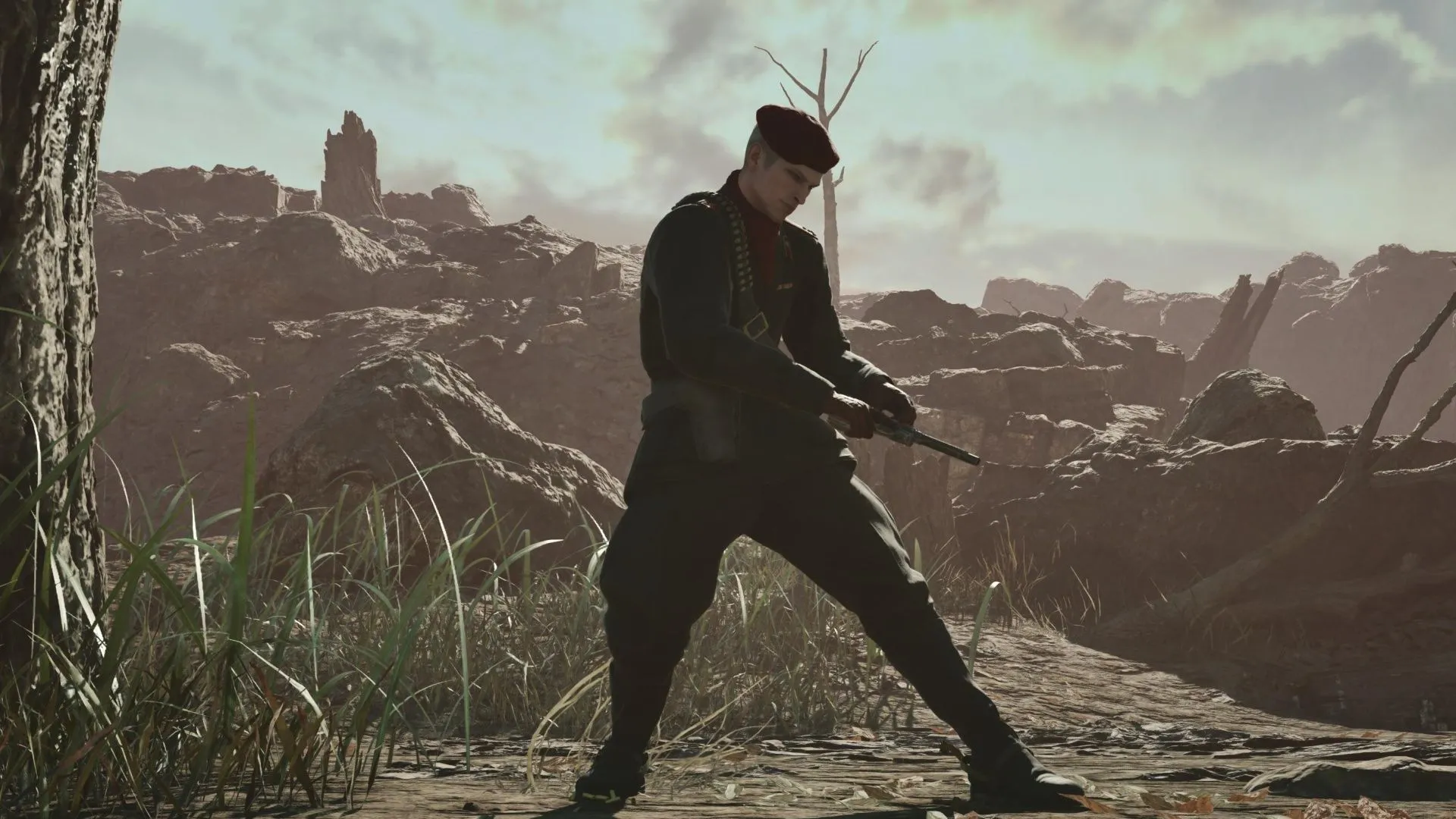 Revolver Ocelot thực hiện pha nạp đạn kinh điển, một trong những nhân vật phức tạp của MGS Delta