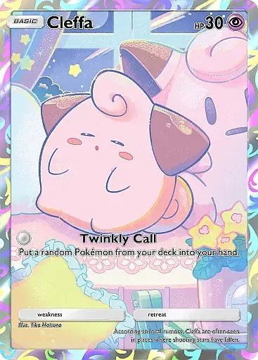 Thẻ bài Cleffa phiên bản promo trong Pokemon TCG Pocket